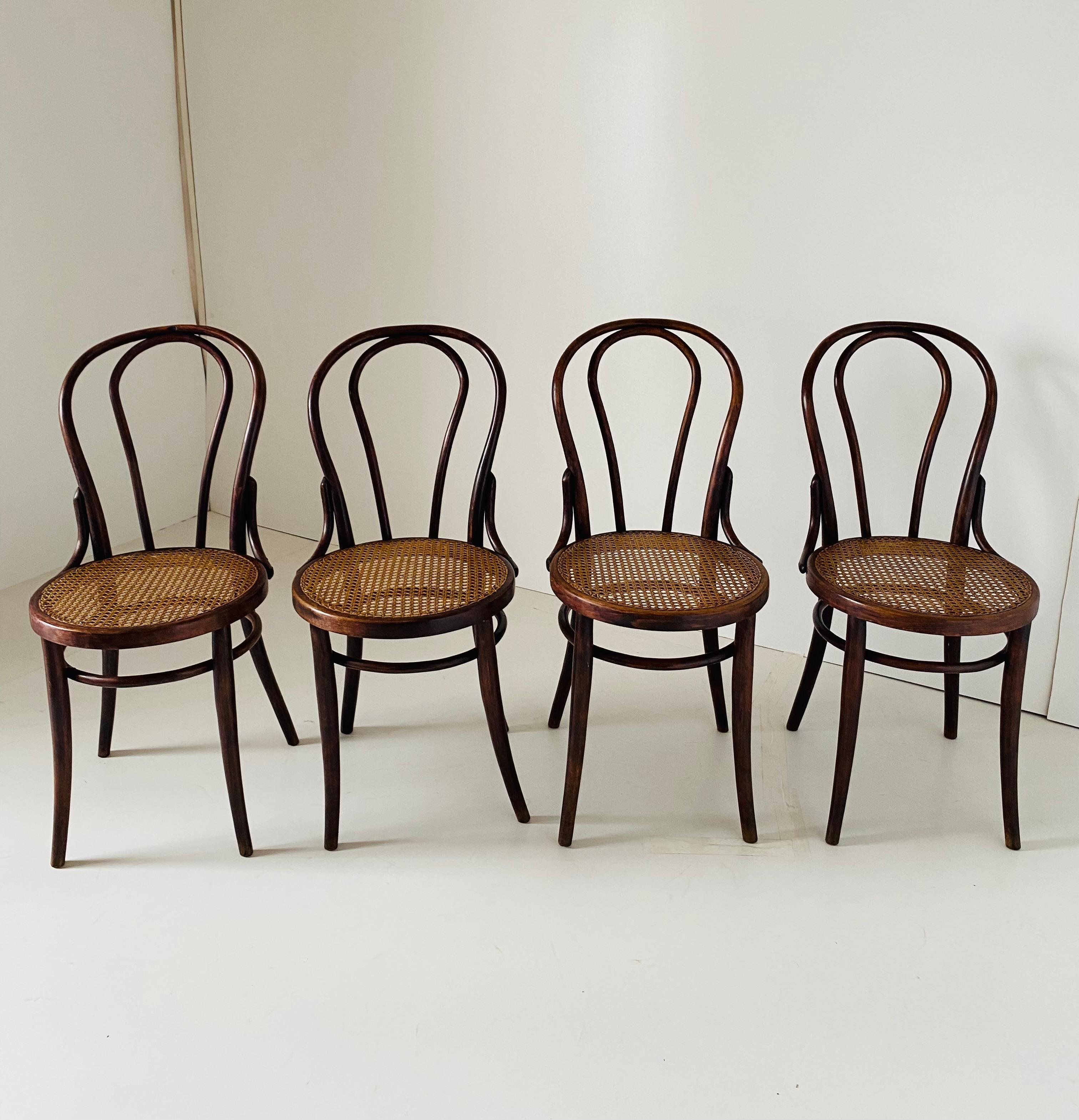 Art Deco Thonet Style Dining Chairs 