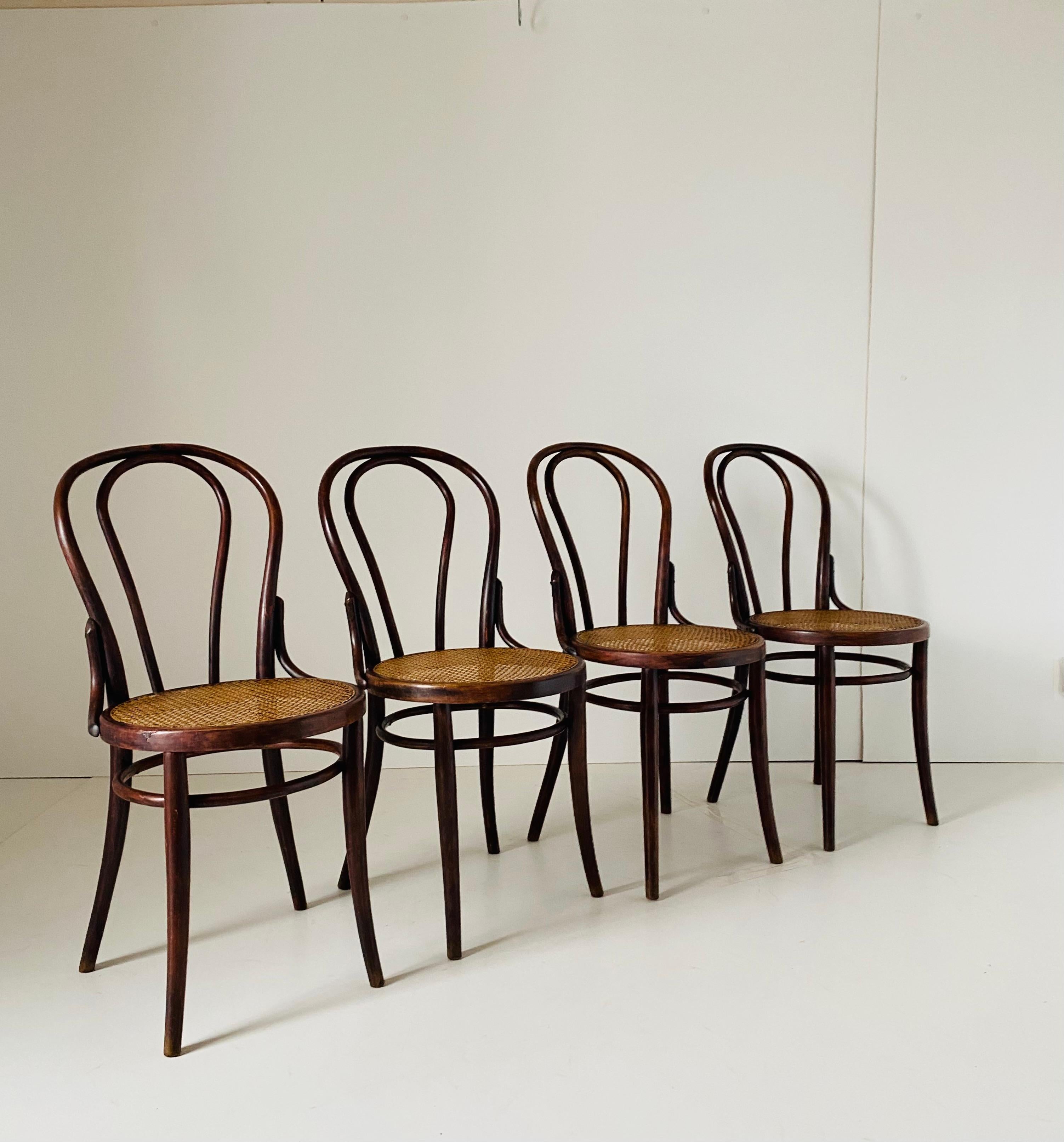 Italian Thonet Style Dining Chairs 