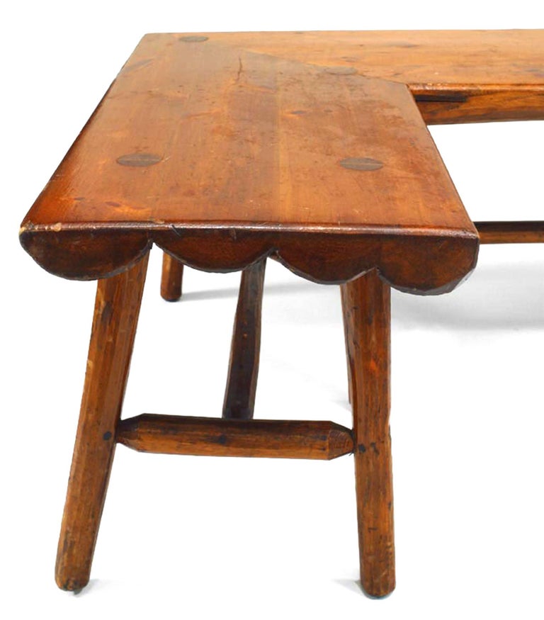 1940's ThreeSided Hickory Bench by Habitant Furniture Co. at 1stDibs habitant furniture for