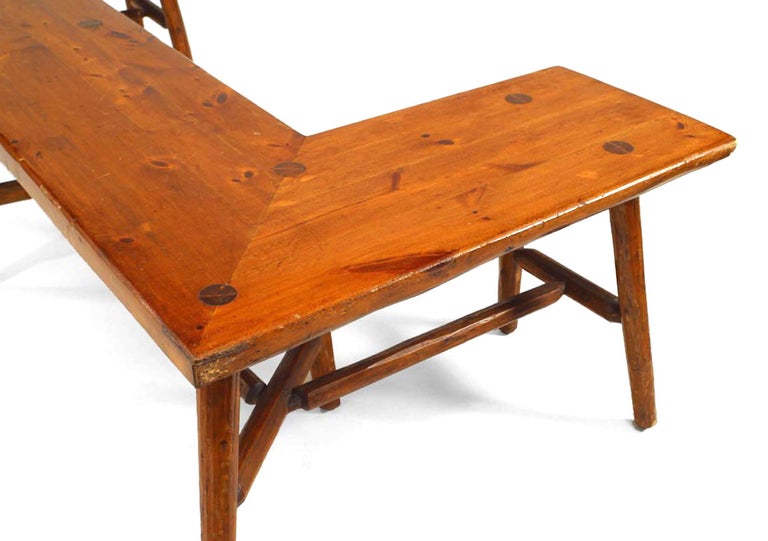 1940's ThreeSided Hickory Bench by Habitant Furniture Co. at 1stDibs habitant furniture for