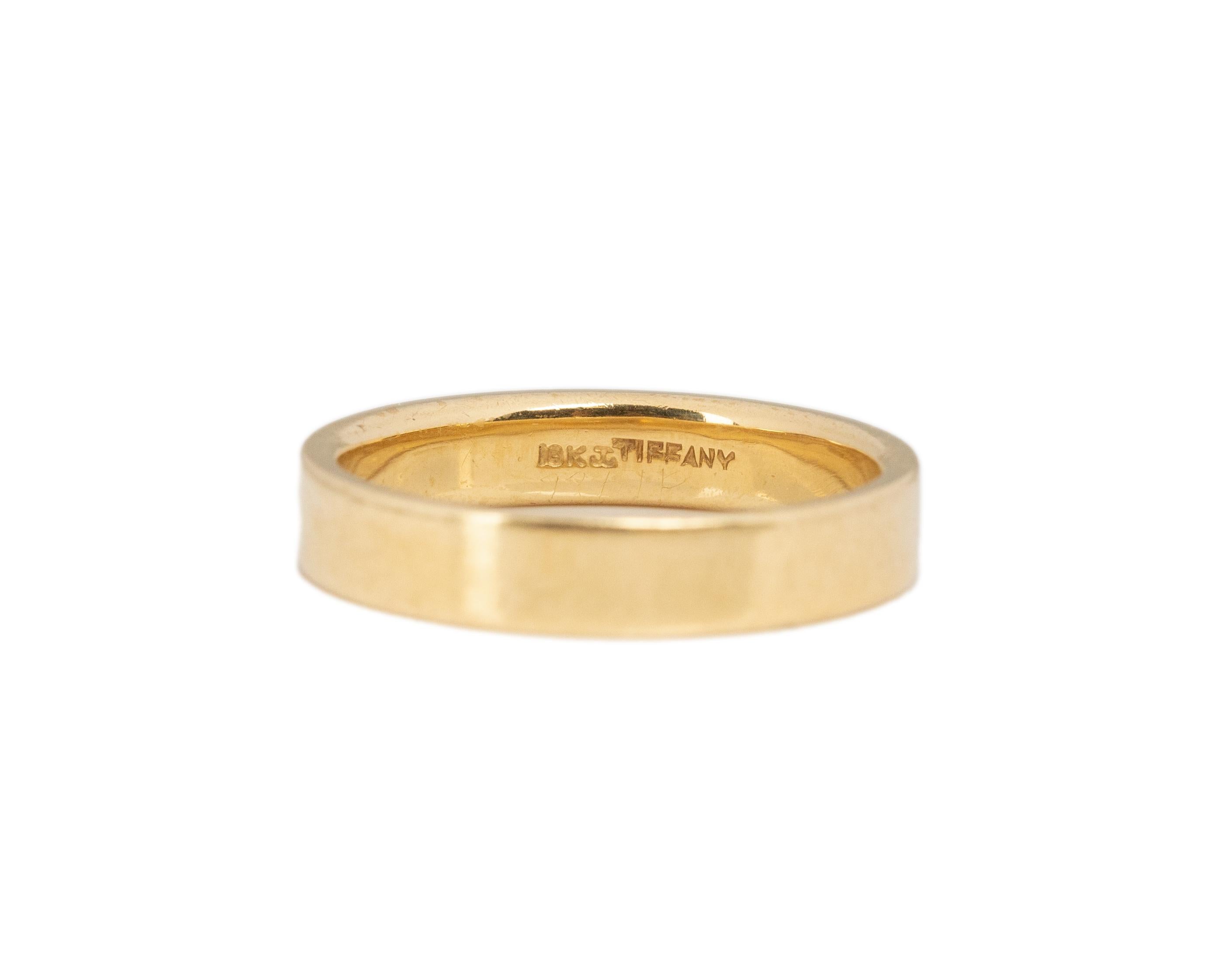 1940s Tiffany & Co 18K Yellow Gold Wedding Band 1