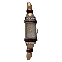 1940's TIFFANY & CO. Ladies Vintage Watch - 14K Gold with Diamonds & Rubies