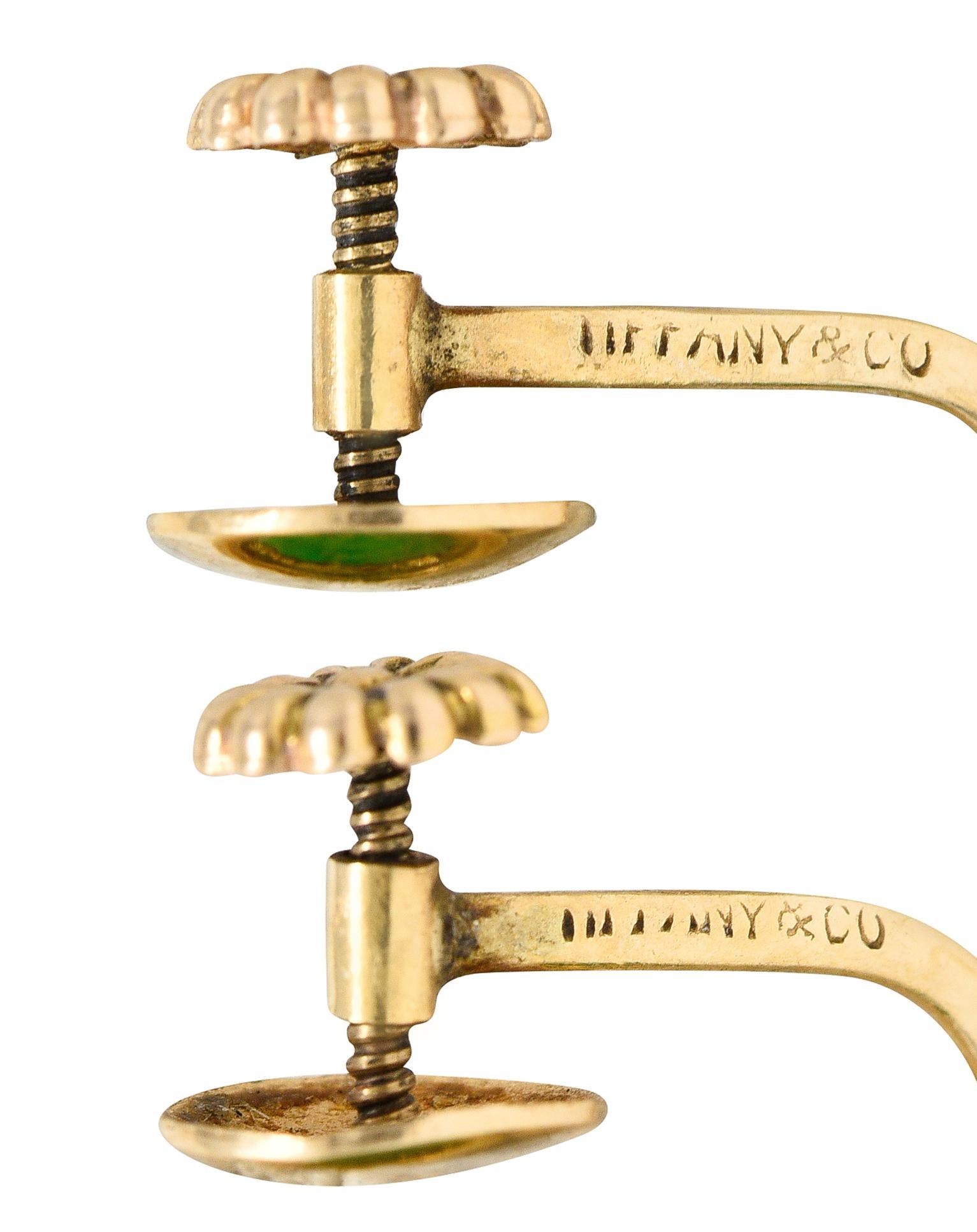 tiffany jade earrings
