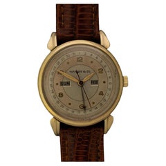 Tiffany & Co. del 1940. Orologio vintage con triplo calendario da uomo in oro 14K
