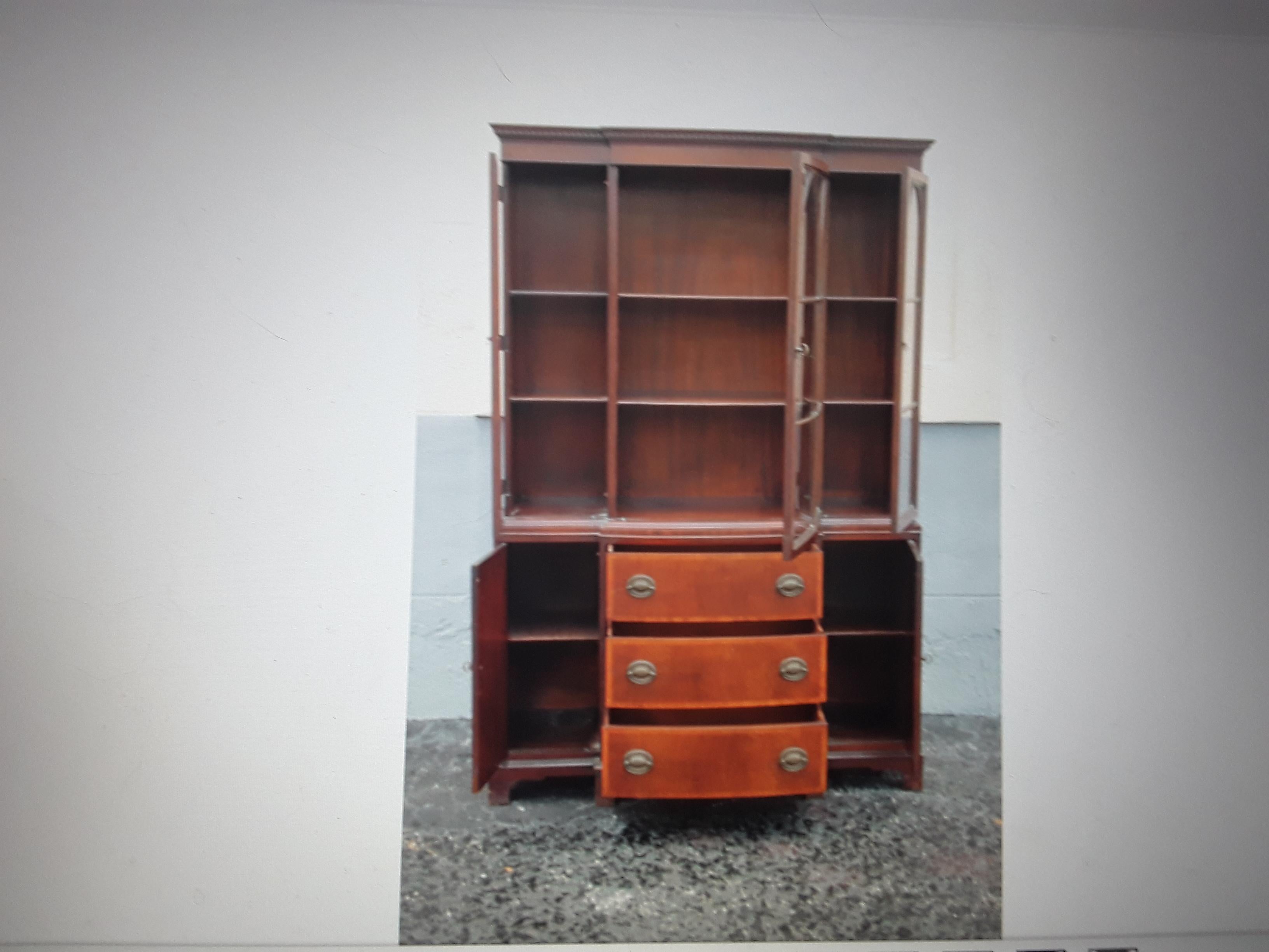 antique china cabinet 1940s