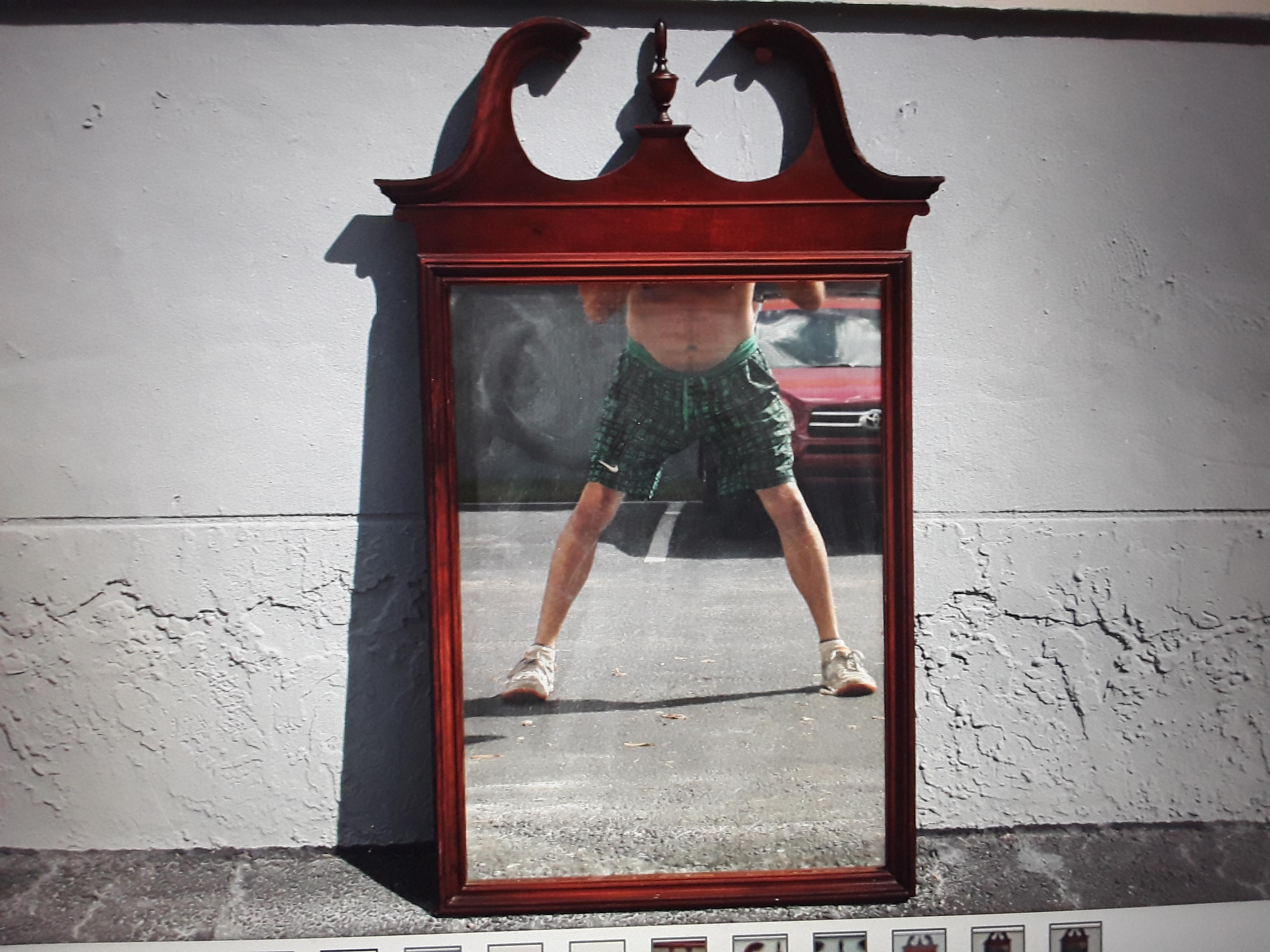 1940's Traditional Style Wall Mirror For Sale 1