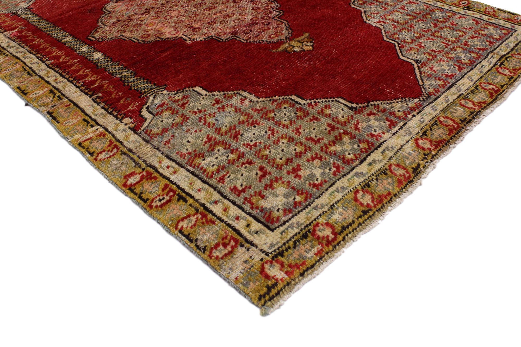 1930’s Turkish Oushak Carpet with Modern Style For Sale 2