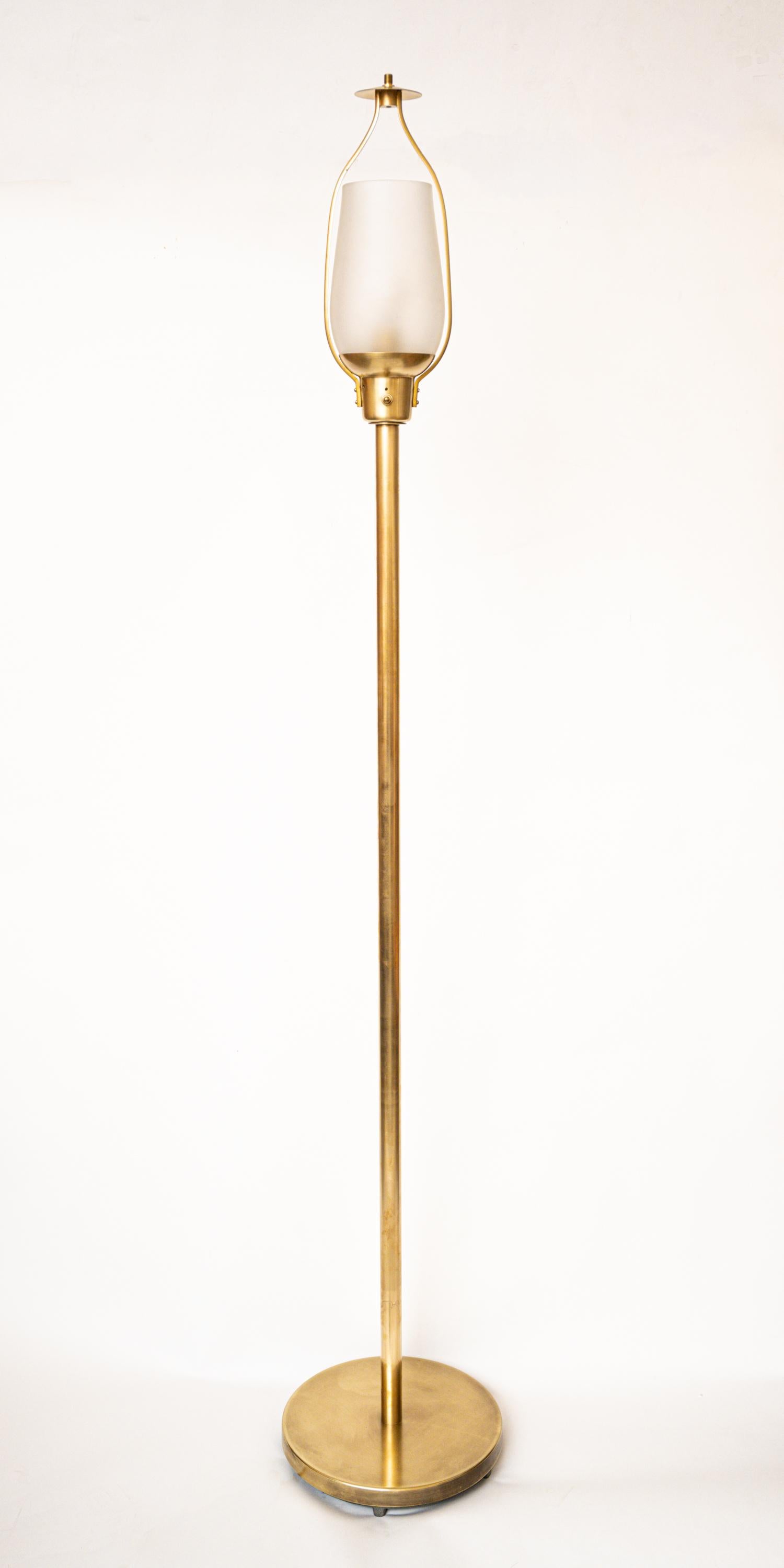 1940s U. Skogh Floor Lamp Produced by Glössner & Co. For Sale 2