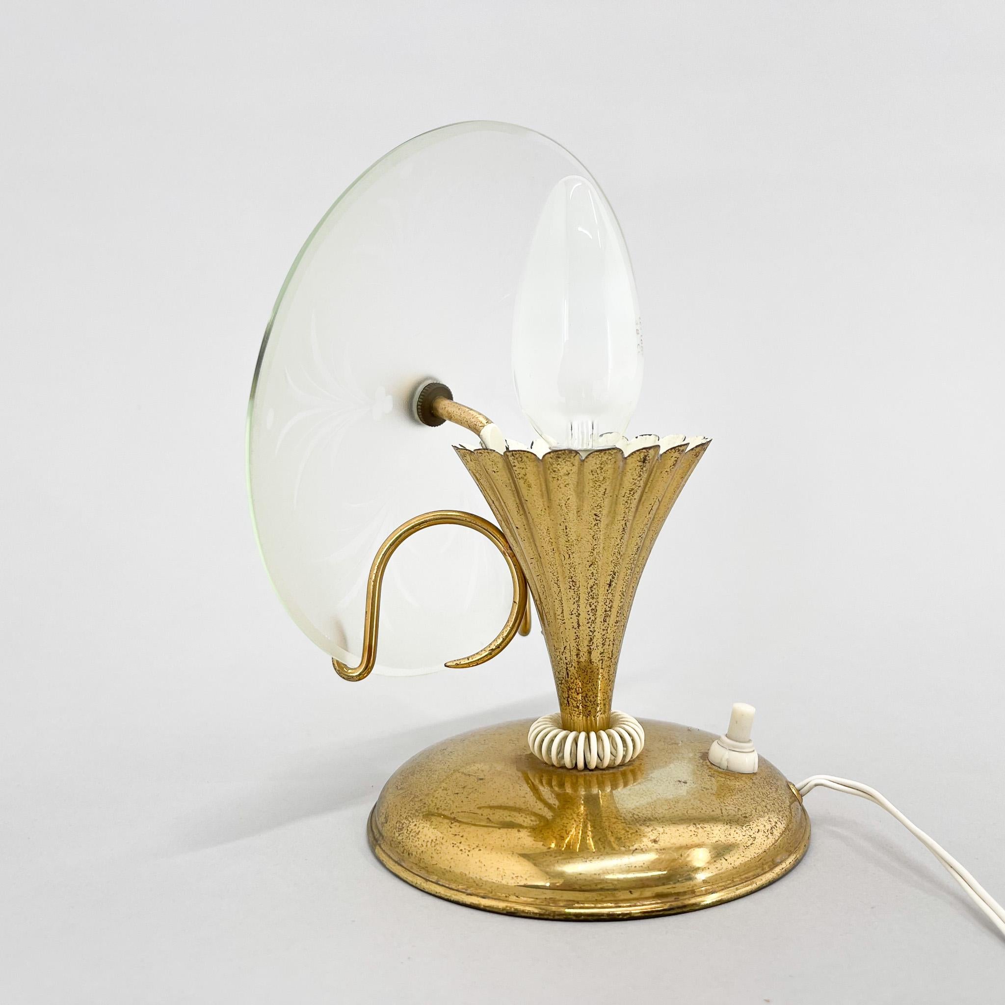 Petite lampe de bureau unique des années 1940, Italie en vente 3