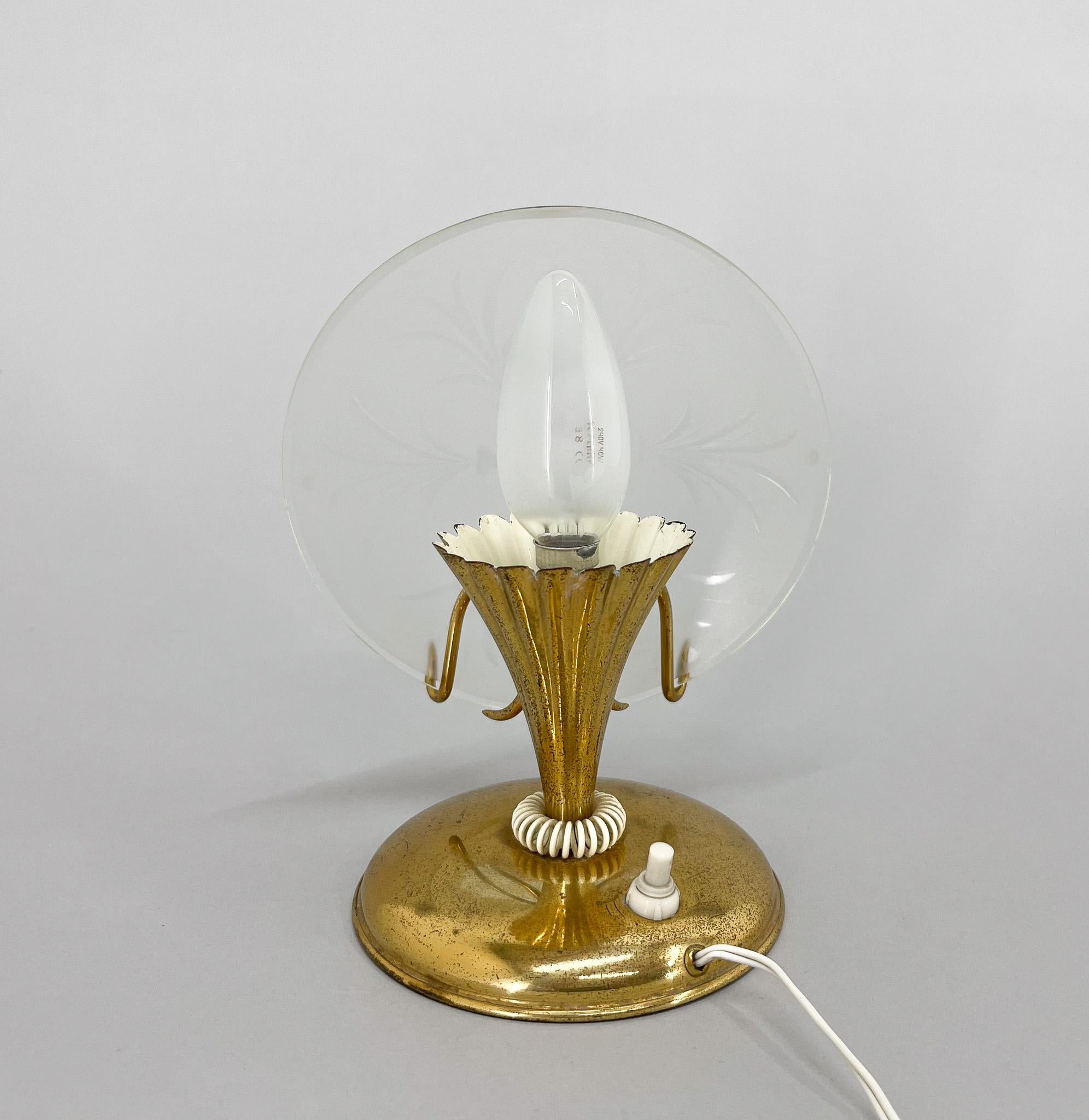 1940s Unique Small Table Lamp from Italy In Good Condition For Sale In Praha, CZ