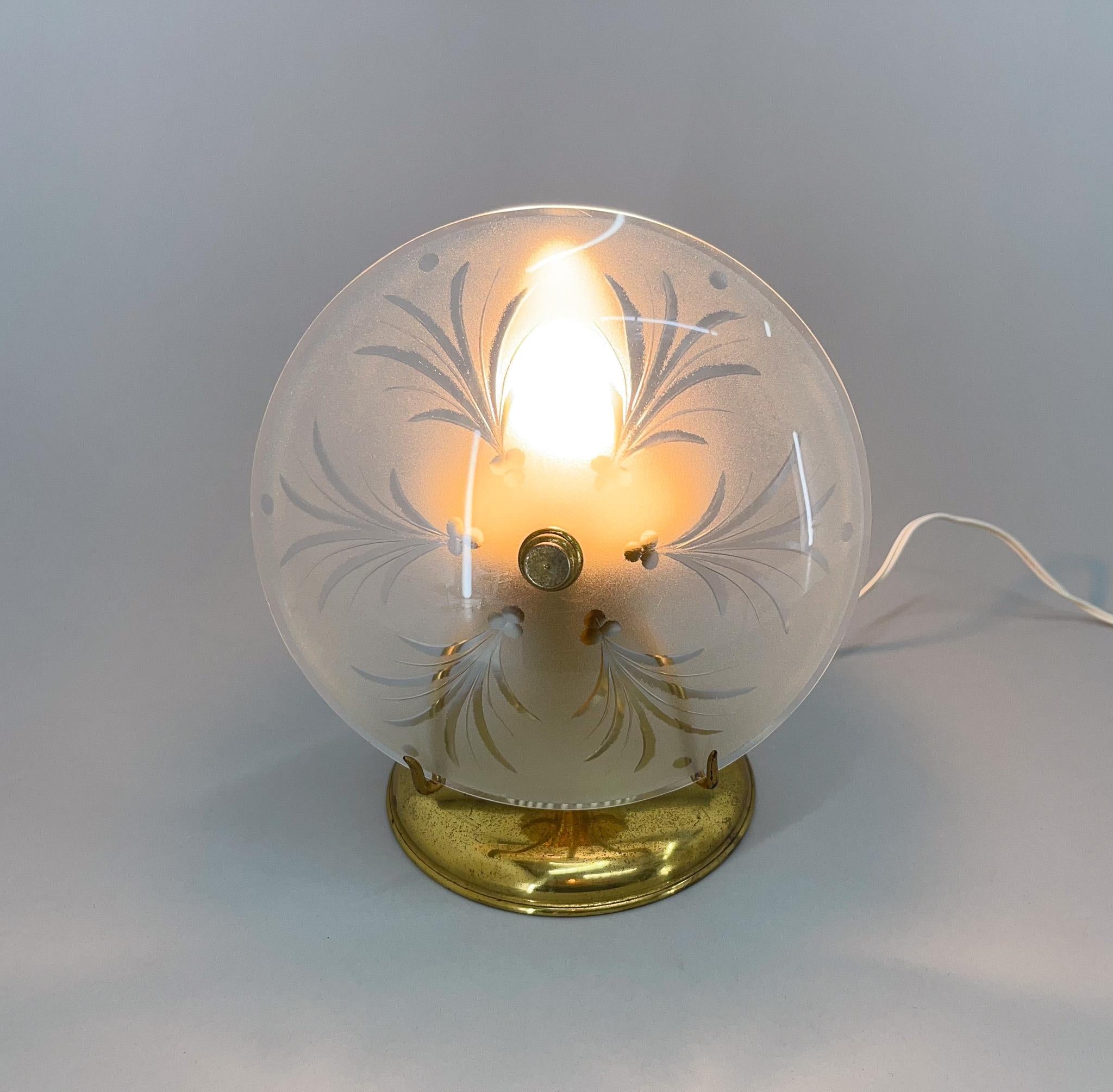 Metal 1940s Unique Small Table Lamp from Italy