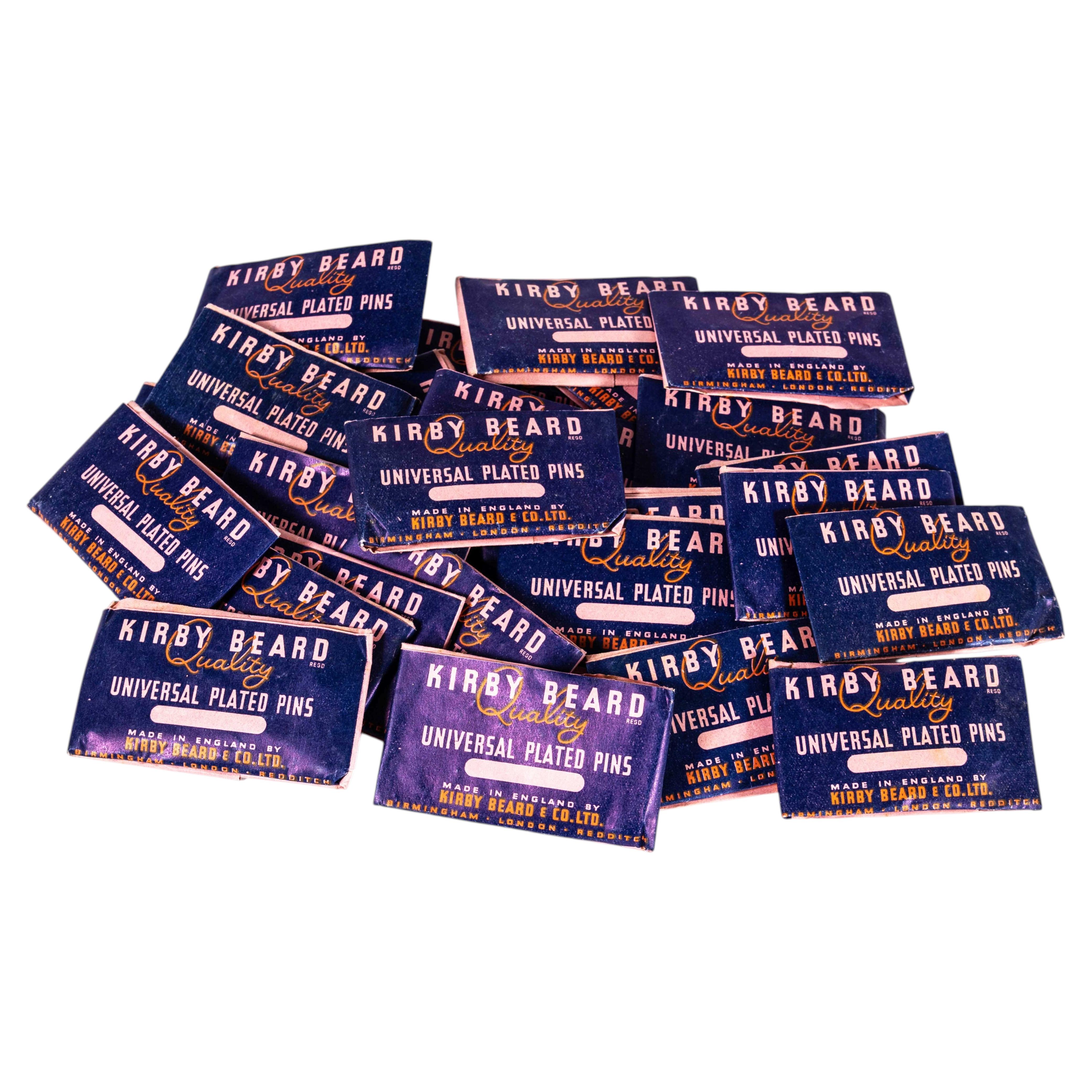 1940's Universal Plated Pins New Old Stock - Set Of Three Packs For Sale