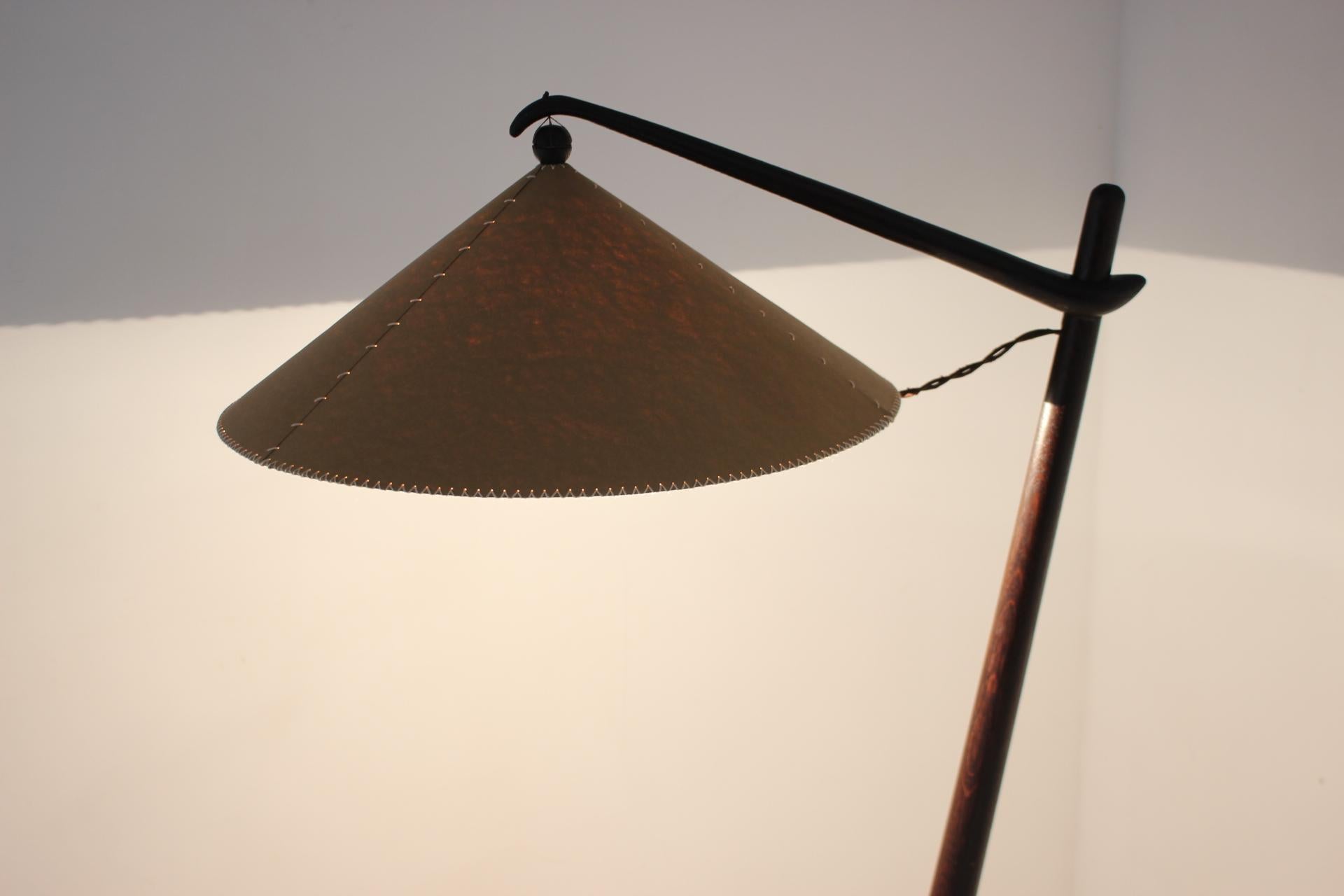 1940s Vaclav Rada Floor Lamp, Czechoslovakia For Sale 11