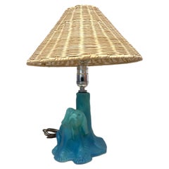1940s Van Briggle Dog Lamp With Serena & Lily Shade