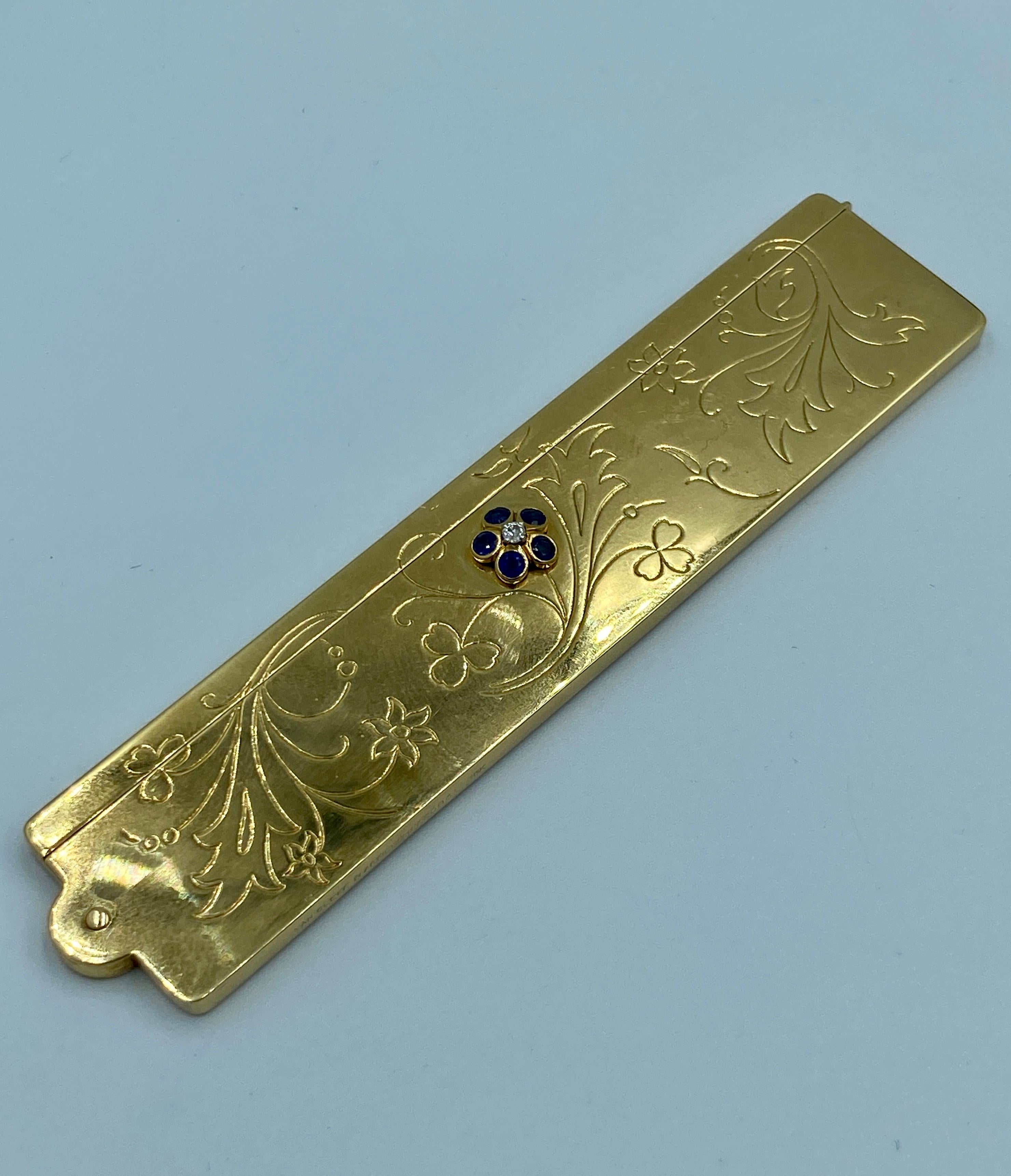 Van Cleef & Arpels - Peigne à cheveux en or 18 carats des années 1940 Unisexe en vente