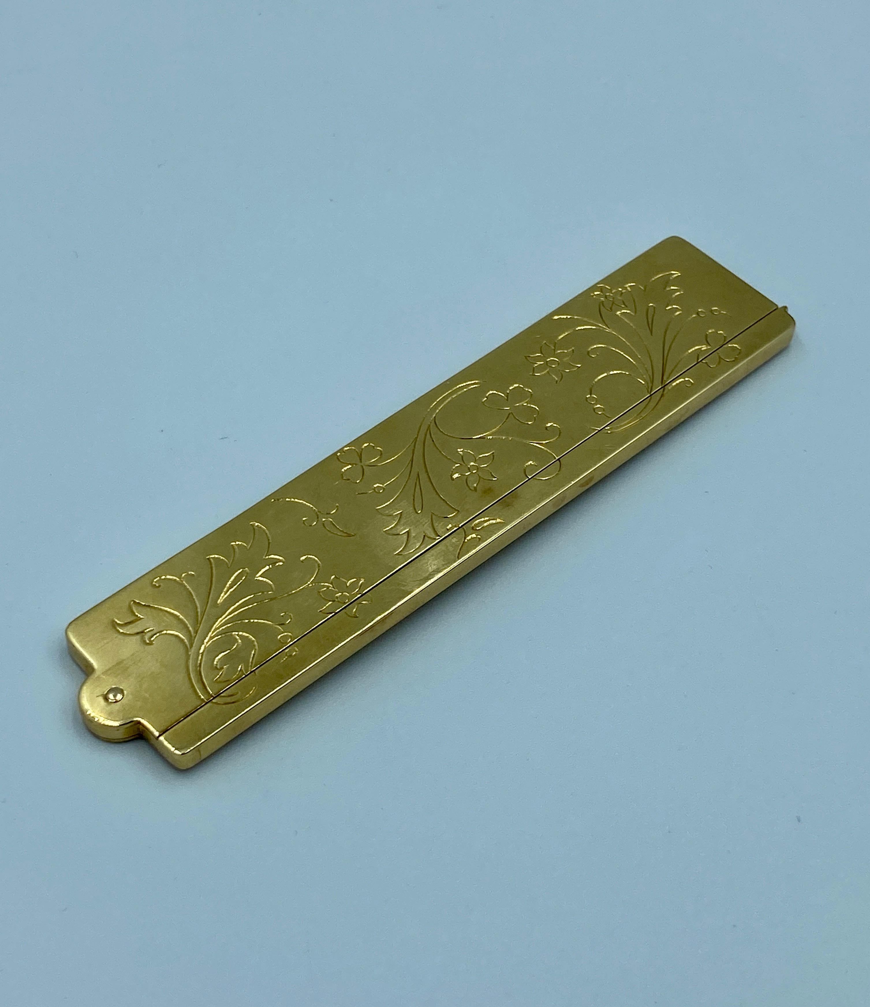 Van Cleef & Arpels - Peigne à cheveux en or 18 carats des années 1940 en vente 1