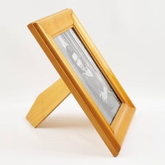 1940s Varnished Sycamore Picture Photo Frame