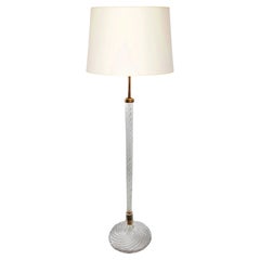 1940s Venini Glass Floor Lamp attributed to Carla Scarpa