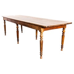 1940’s Very Large French Rectangular French Estate Dining Table