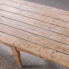 1940's Very Long Plank Pine French Farmhouse Table, Four Metre
