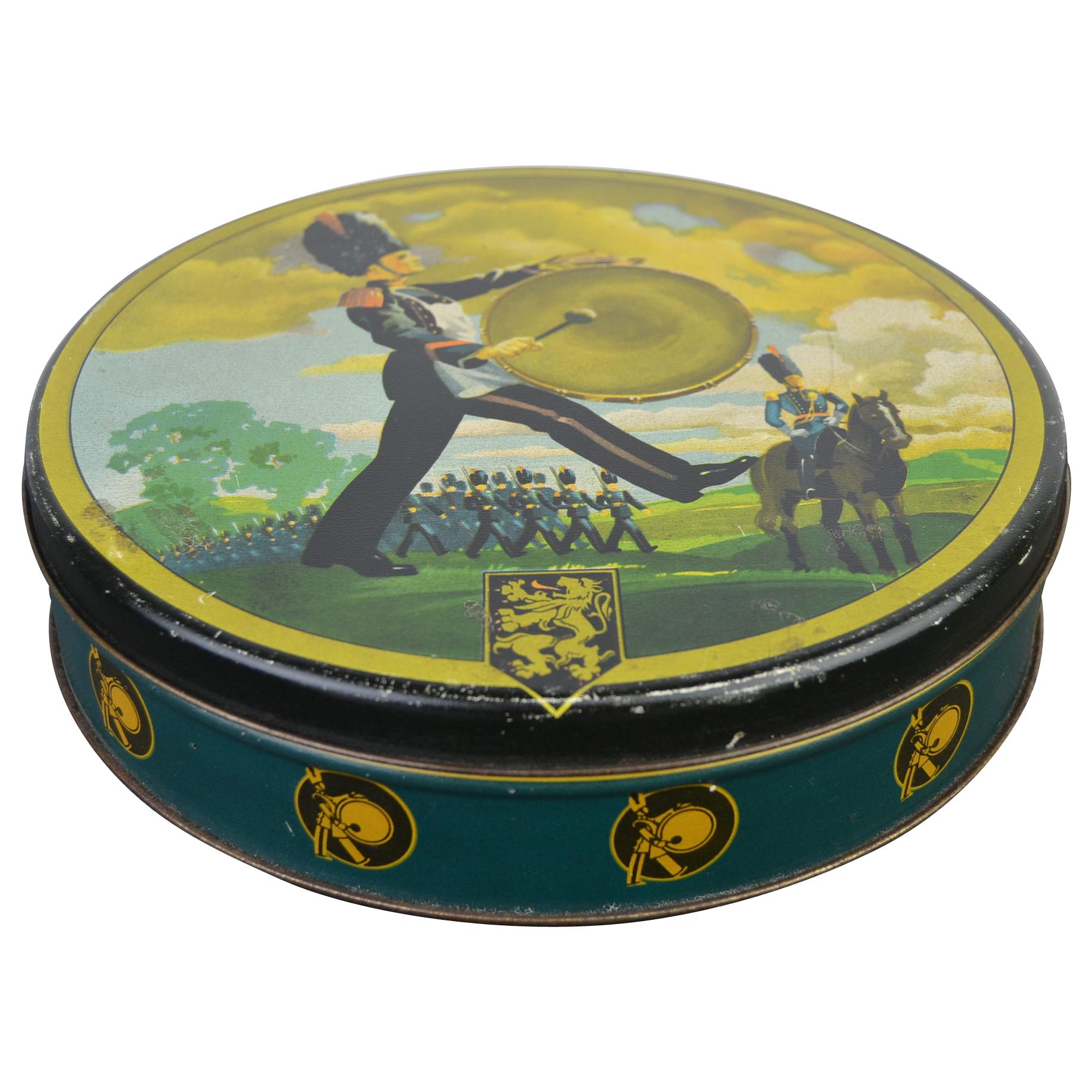 1940s Victoria Biscuit and Chocolate Tin, Belgium For Sale