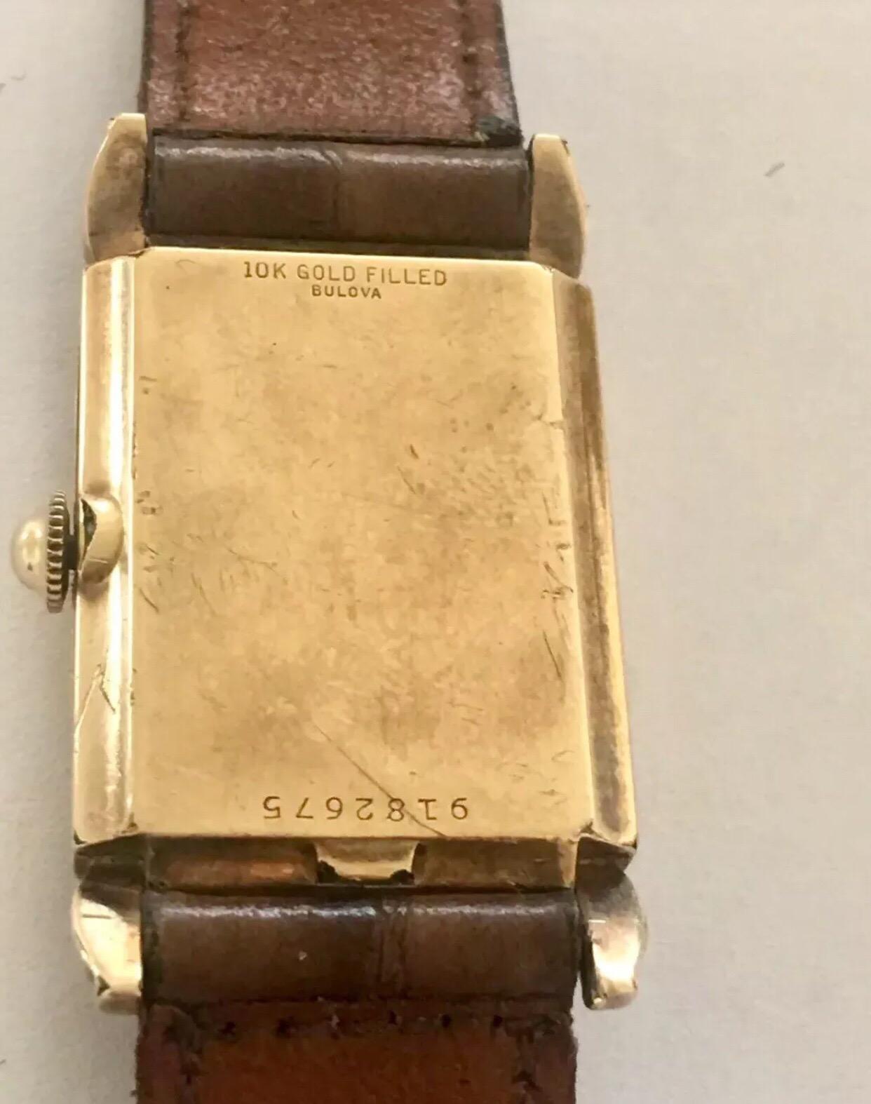 bulova 10k gold filled watch price
