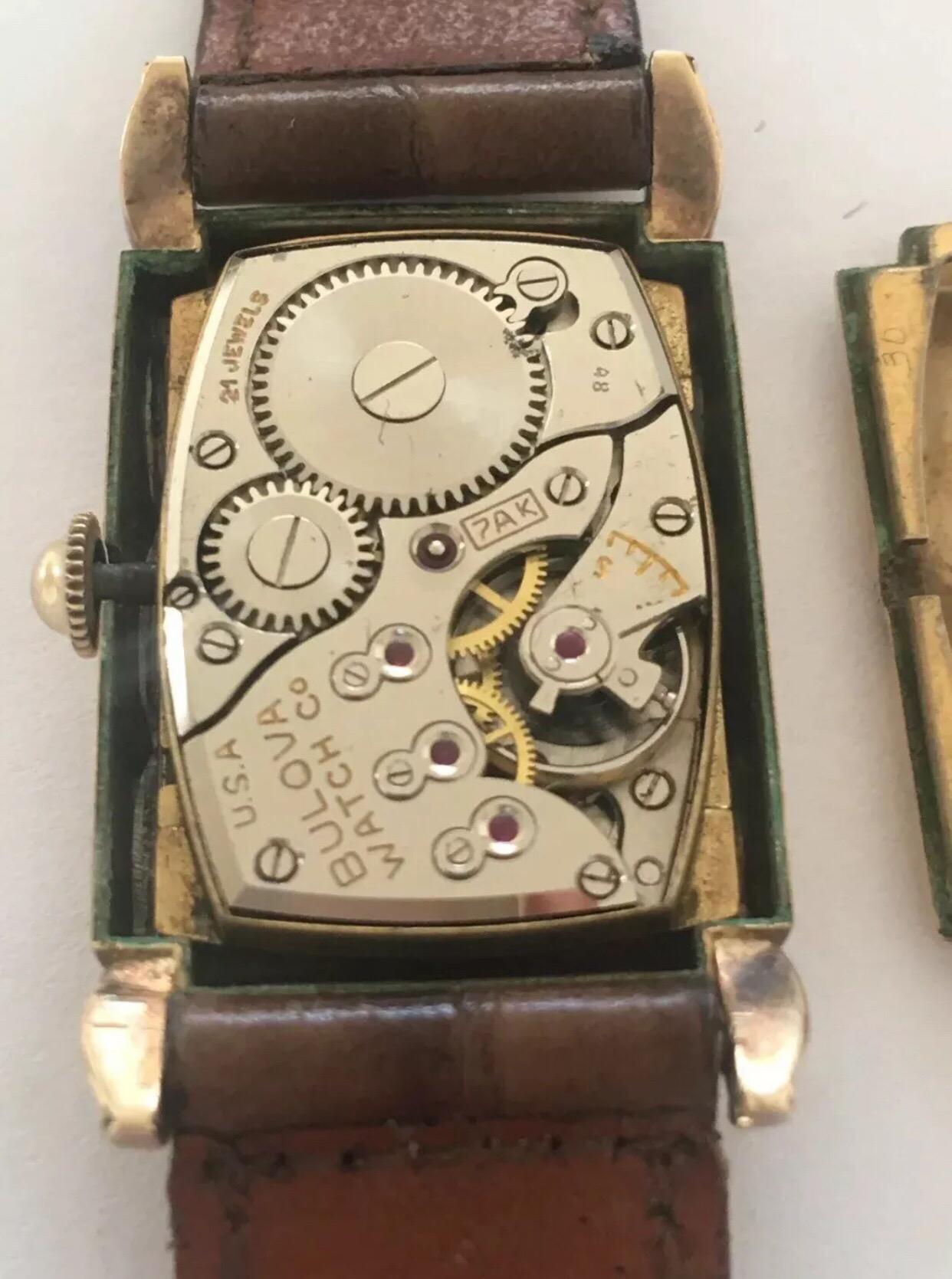 bulova square watch vintage