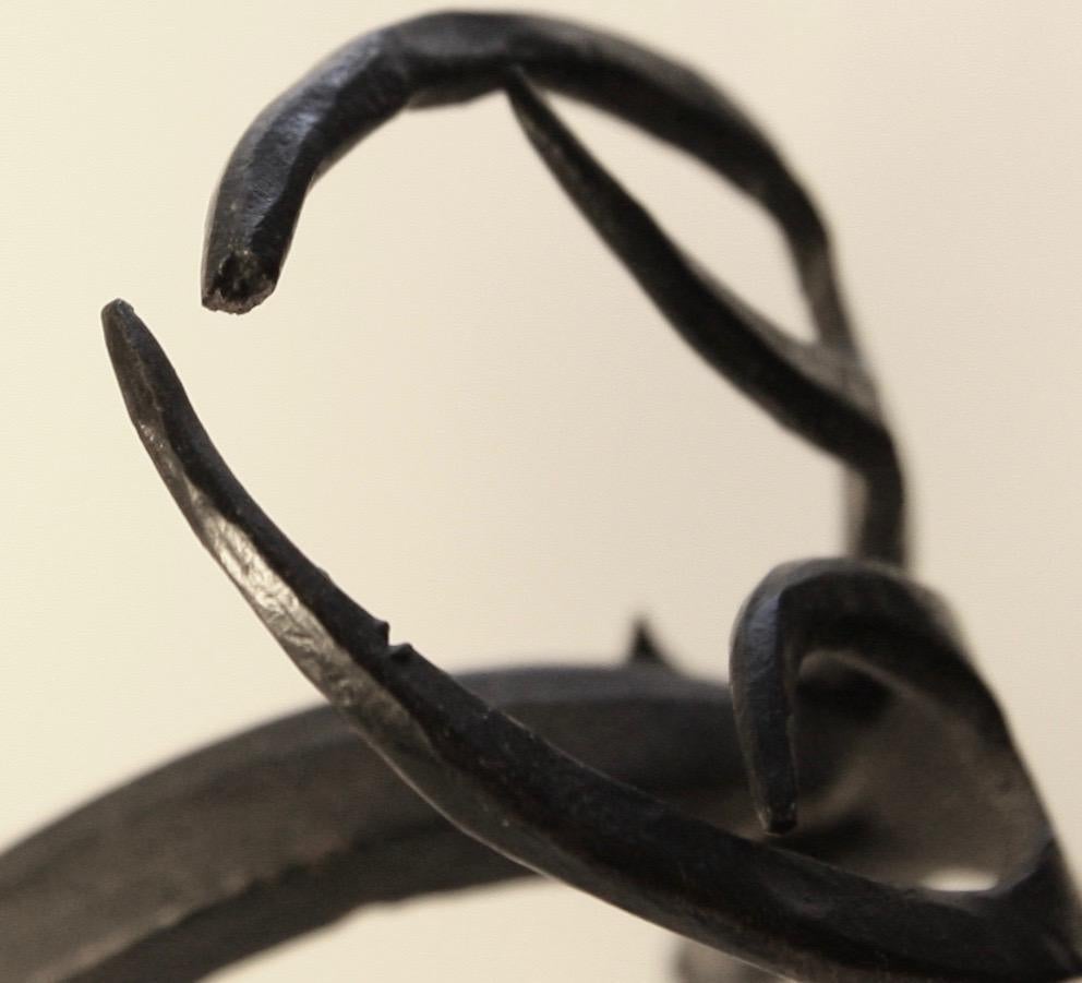 Antilope vintage des années 1940  Outils de cheminée style Edouard Schenck en vente 2