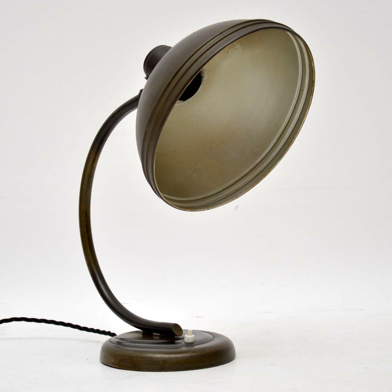 Mid-Century Modern 1940s Vintage Bauhaus Style Desk Lamp