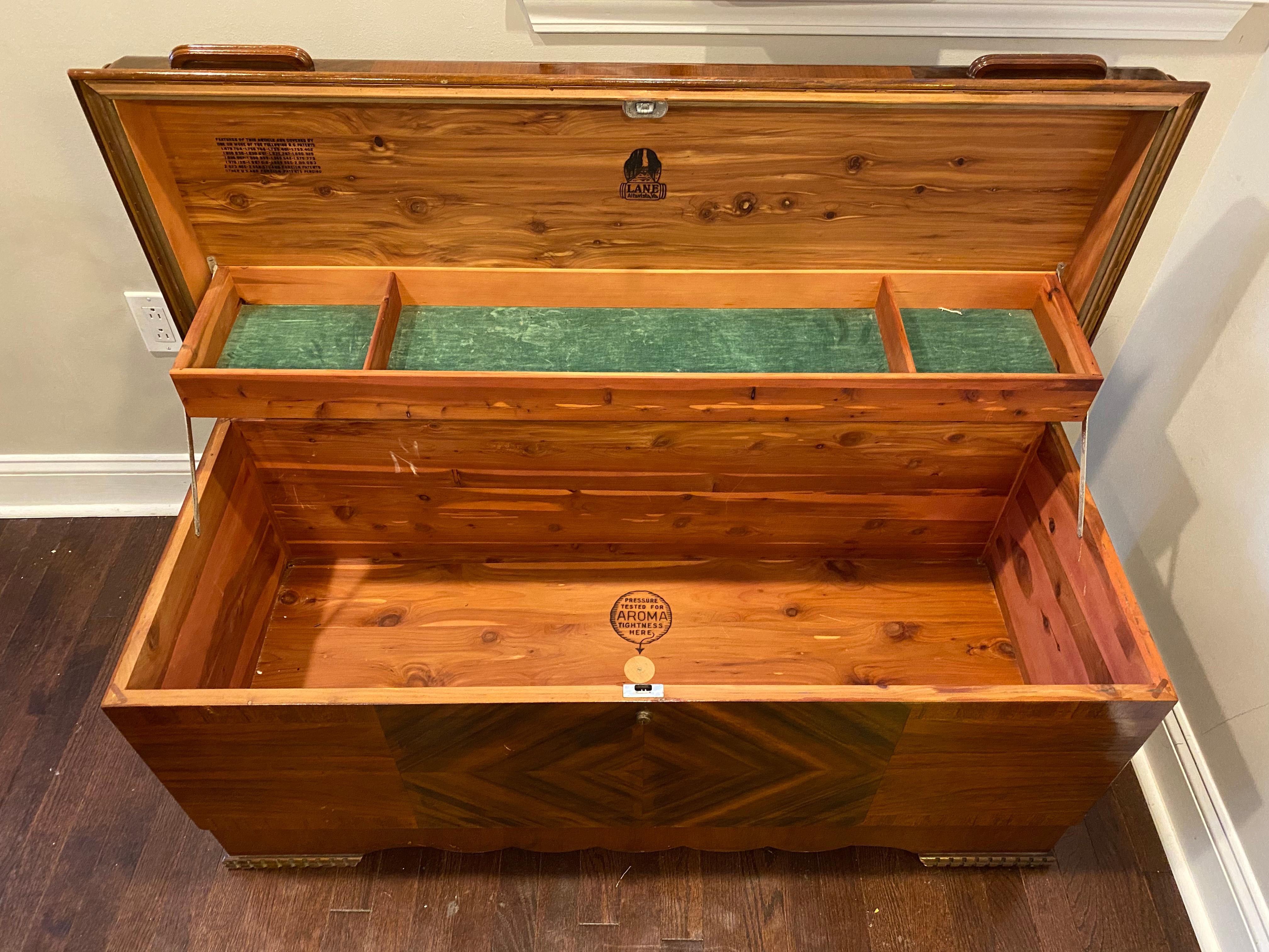 1940s vintage cedar chest by lane 048110