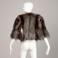 1940s Silver Fox Fur Cape