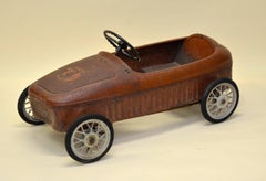 1940s Vintage English Metal Red Pedal Car
