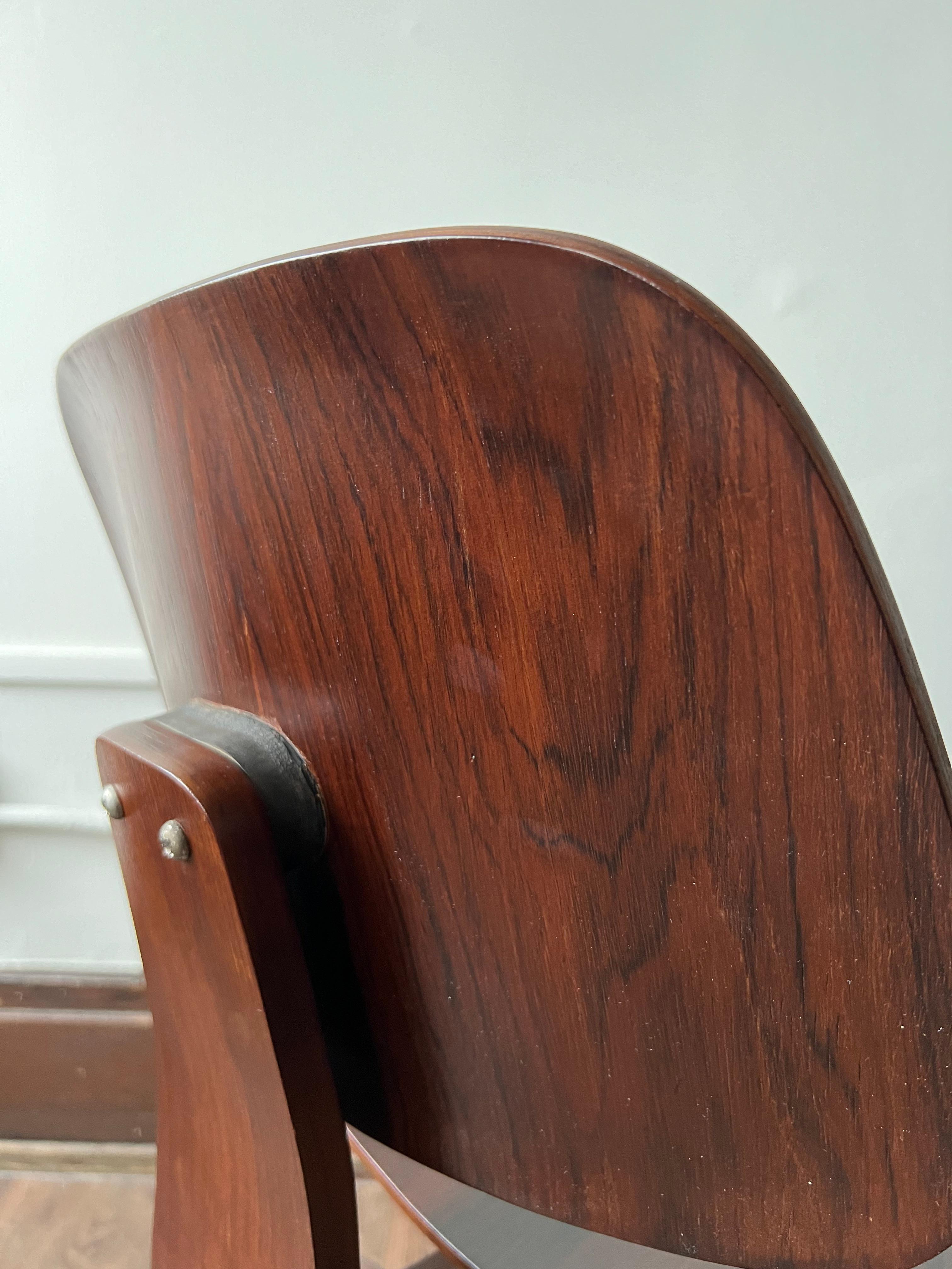 1940s Vintage Evans Herman Miller Eames Rosewood Dcw 5-2-5 Chair 6