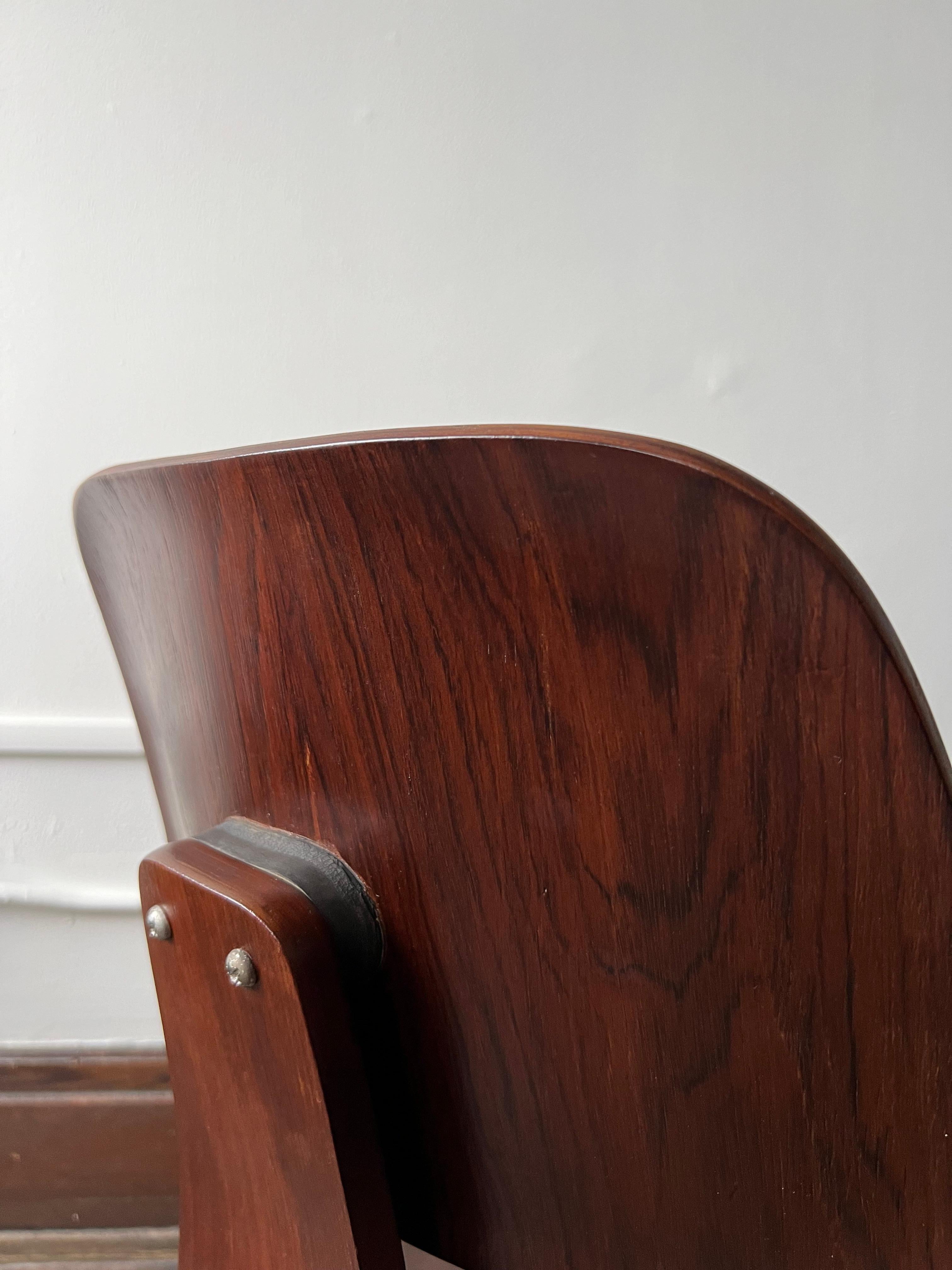 1940s Vintage Evans Herman Miller Eames Rosewood Dcw 5-2-5 Chair 7