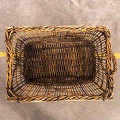 1940's Vintage French Work Basket On Sled