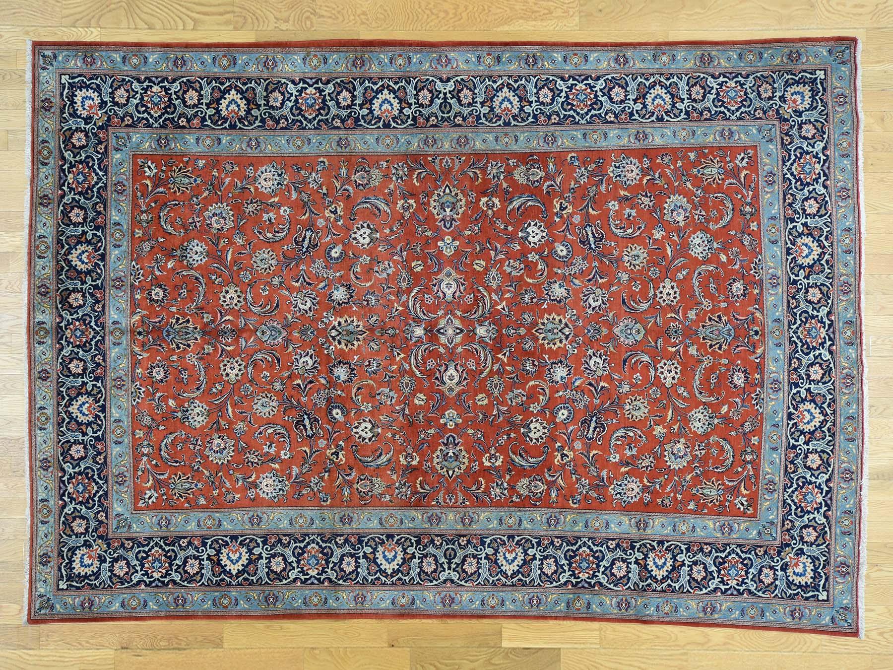 This is a genuine hand knotted oriental rug. It is not hand tufted or machine made rug. Our entire inventory is made of either hand knotted or handwoven rugs.

Bring life to your home with this fascinating hand knotted carpet. This handcrafted