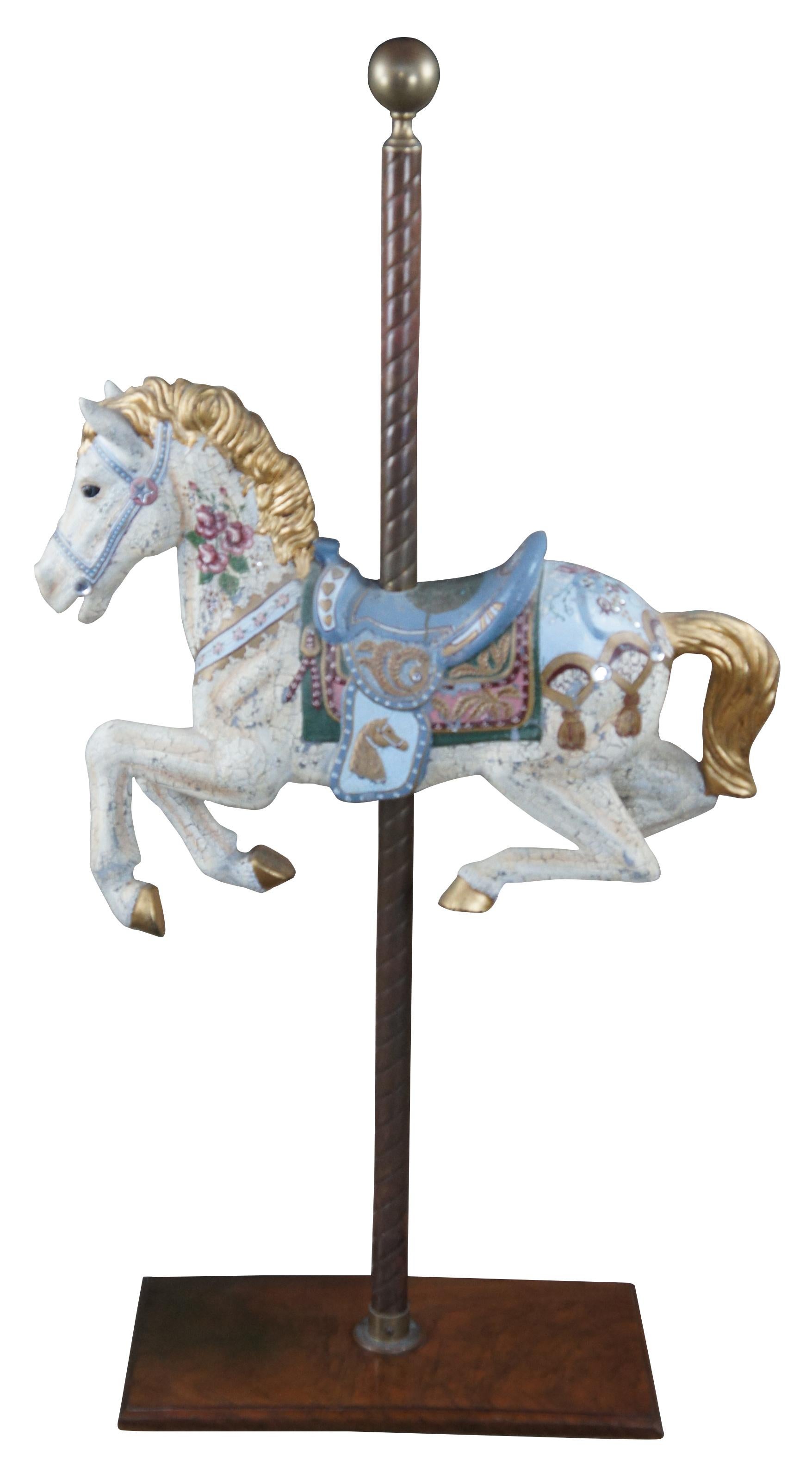 plastic carousel horse