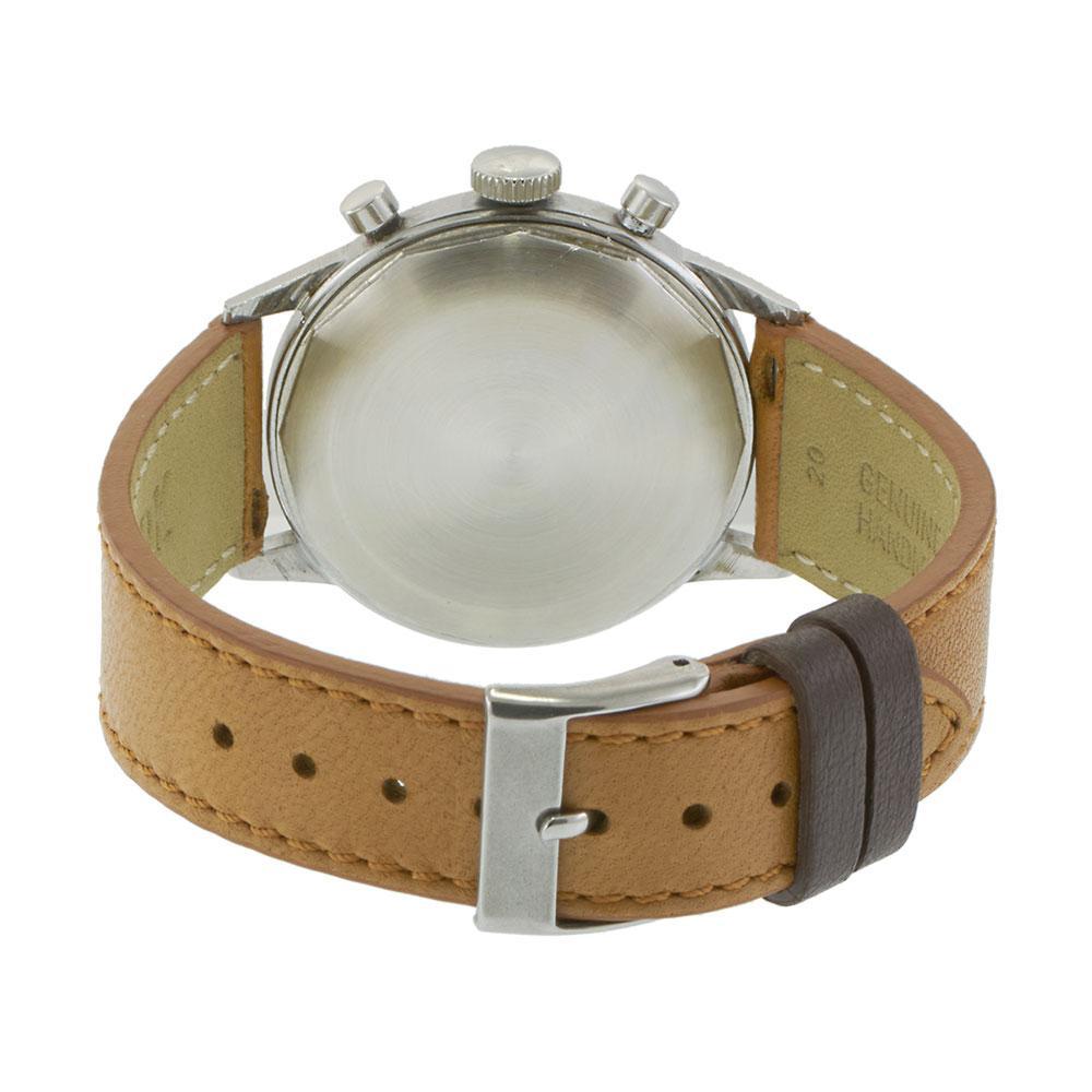 1940's Vintage Heuer Übergroßer Chronograph Ref.2924 im Angebot 4