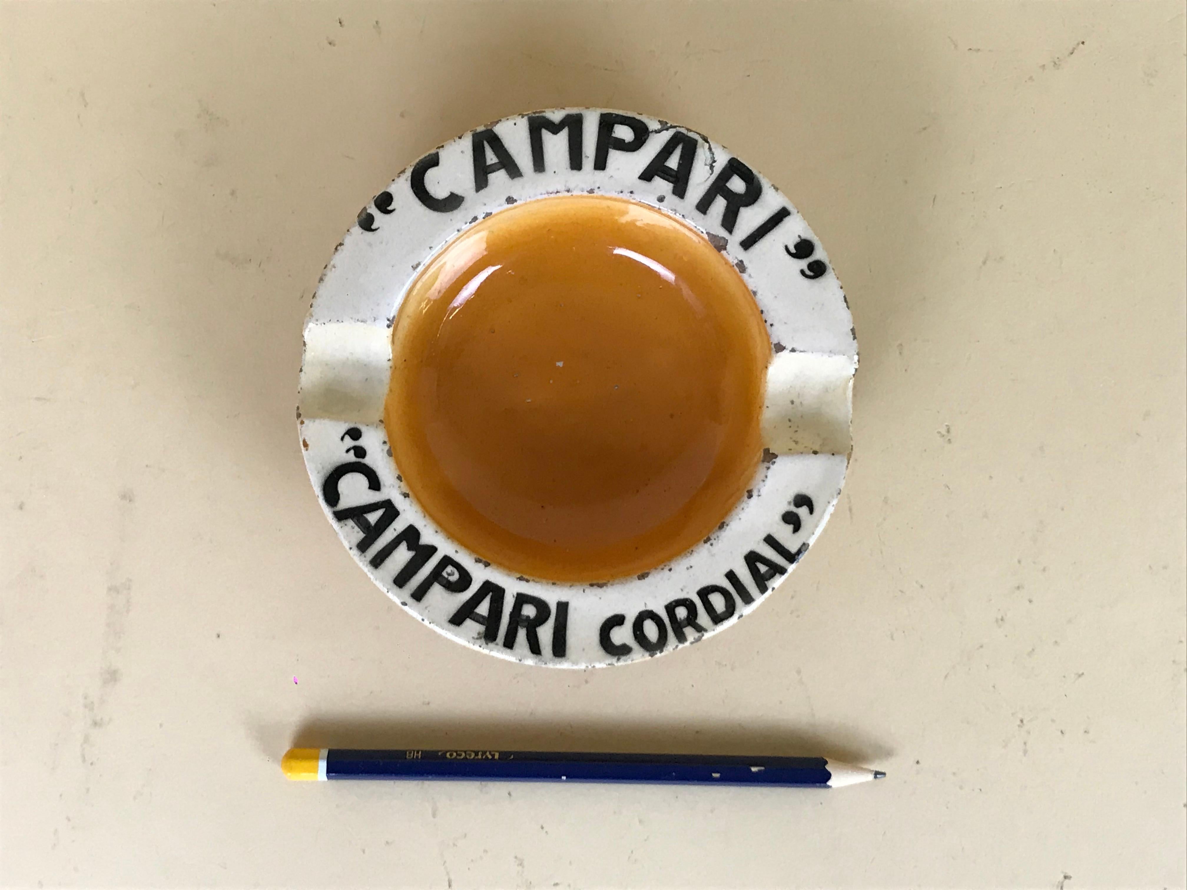 vintage campari ashtray