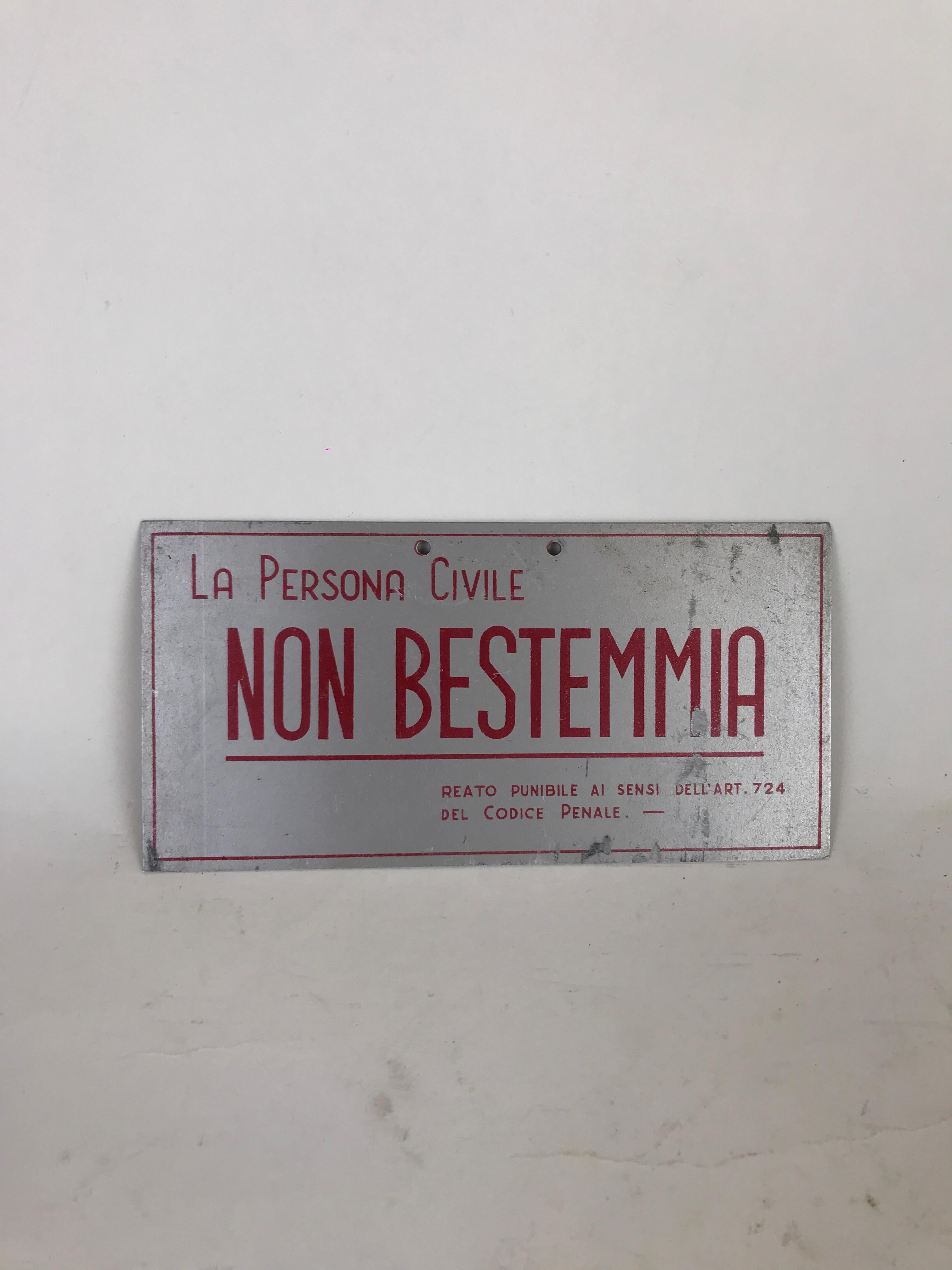 vintage italian sign