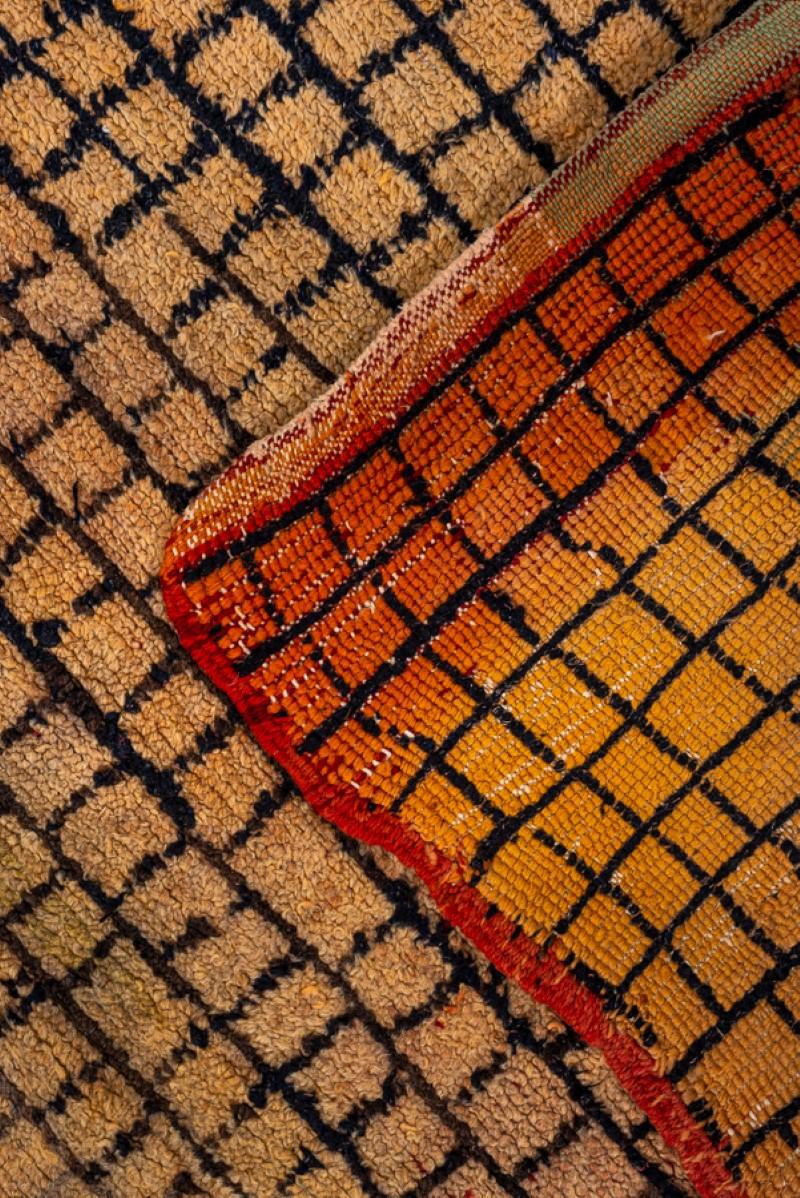 Wool 1940s Vintage Moroccan Rug For Sale