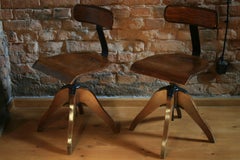 1940s Vintage Office Swivel Chair