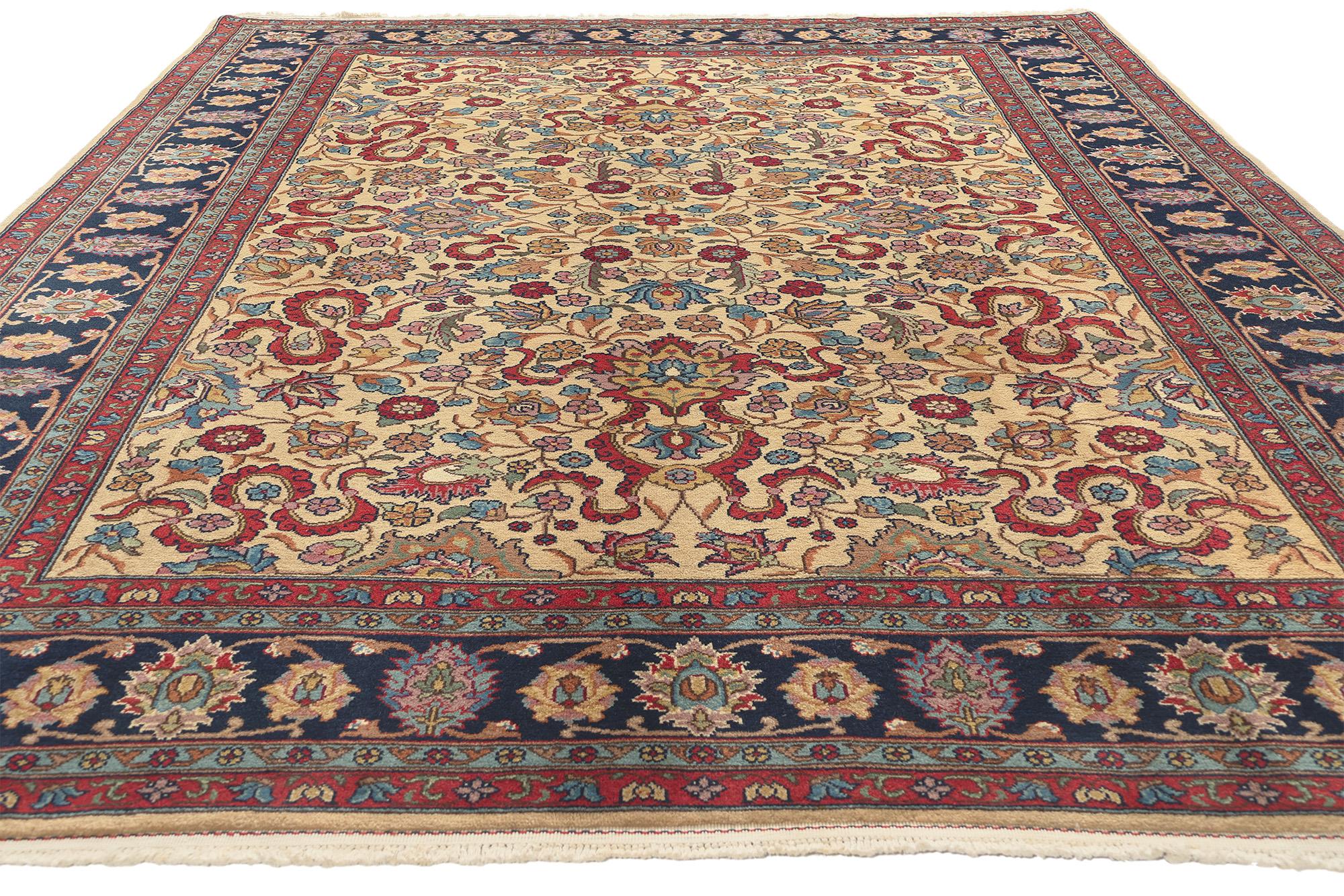 Alfombra rumana vintage de 1940 con diseño de banda de nubes Rumano en venta