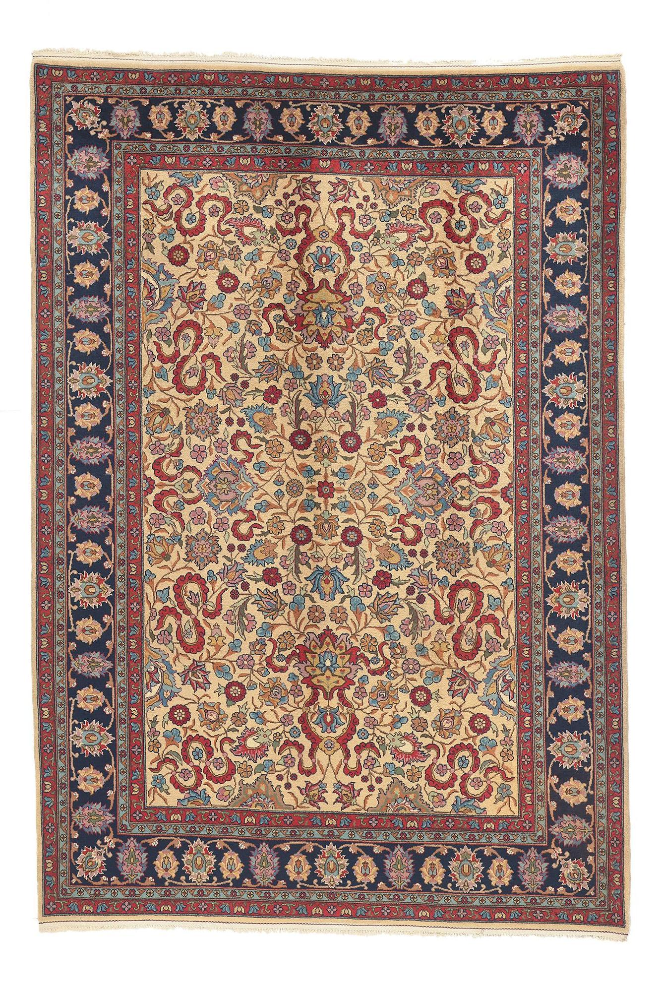 Alfombra rumana vintage de 1940 con diseño de banda de nubes en venta 3
