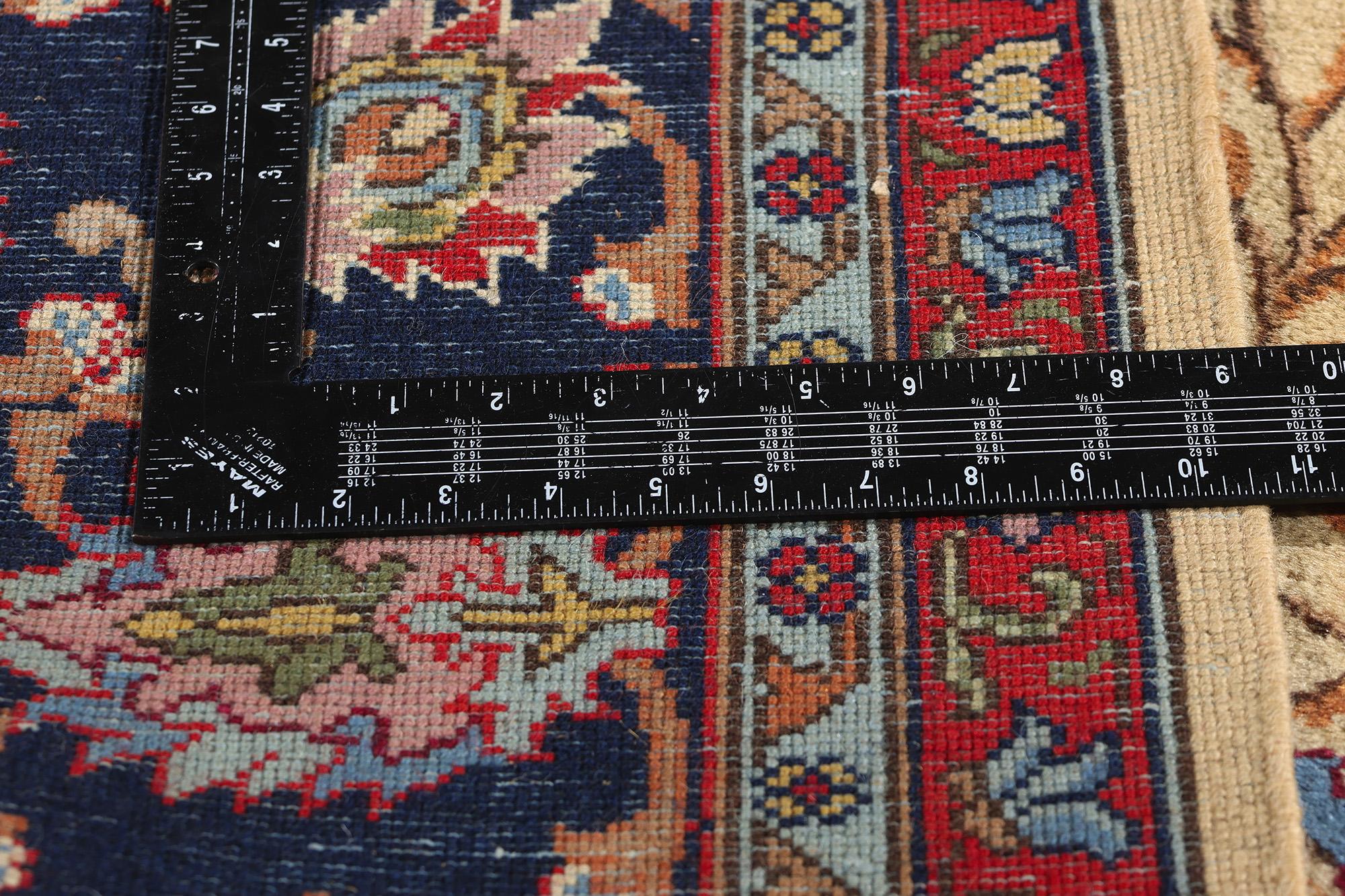 Alfombra rumana vintage de 1940 con diseño de banda de nubes Lana en venta