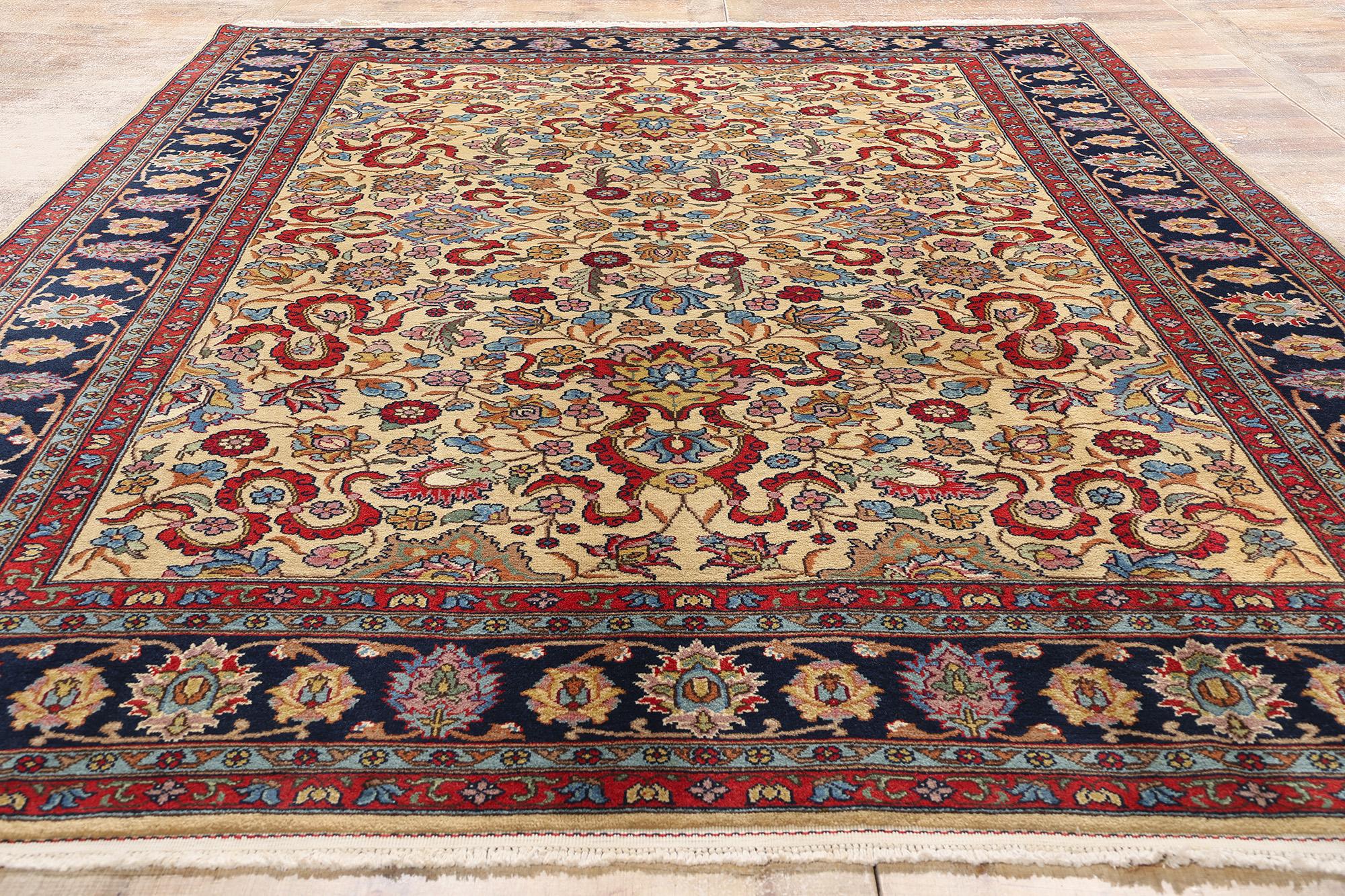 Alfombra rumana vintage de 1940 con diseño de banda de nubes en venta 1