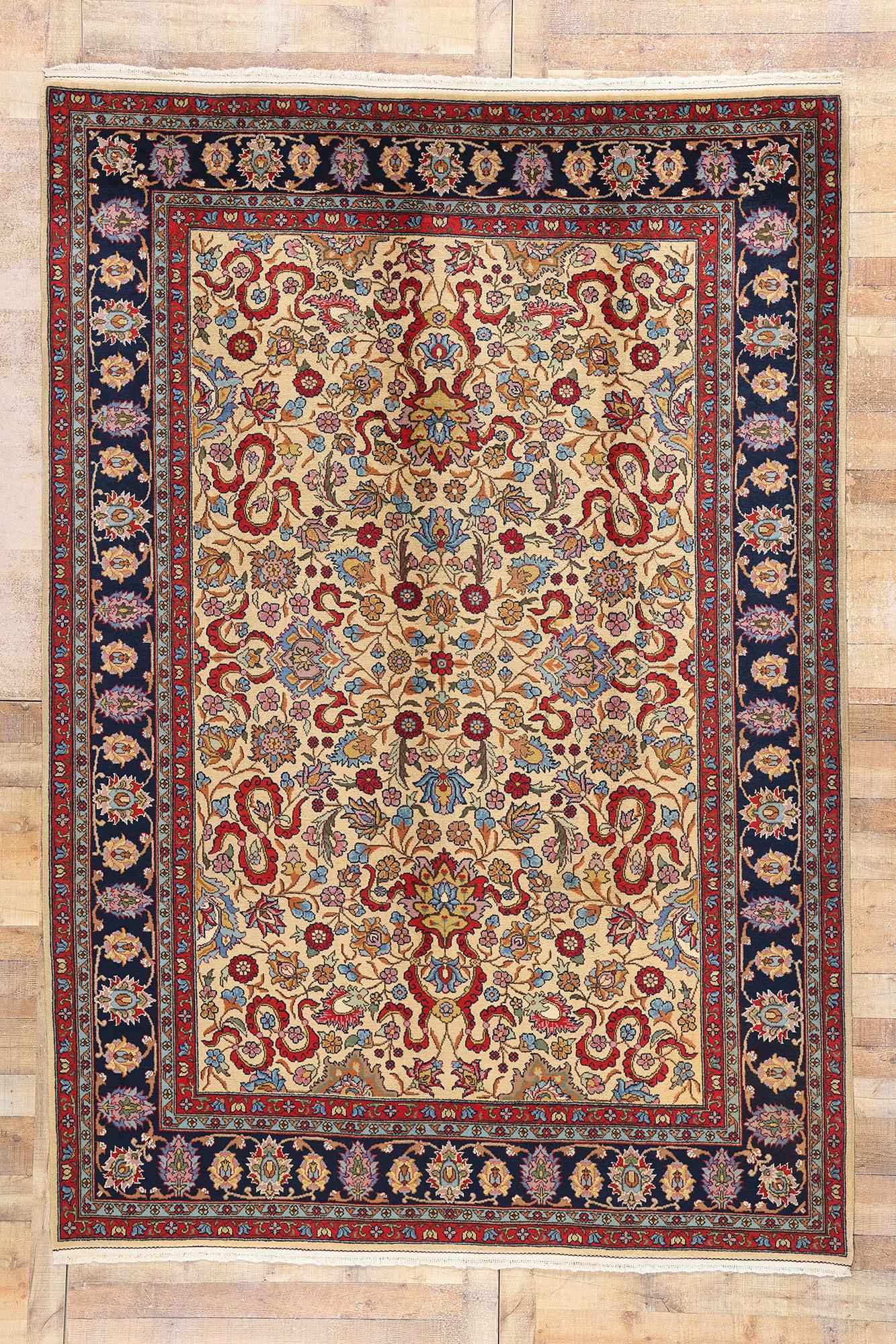 Alfombra rumana vintage de 1940 con diseño de banda de nubes en venta 2
