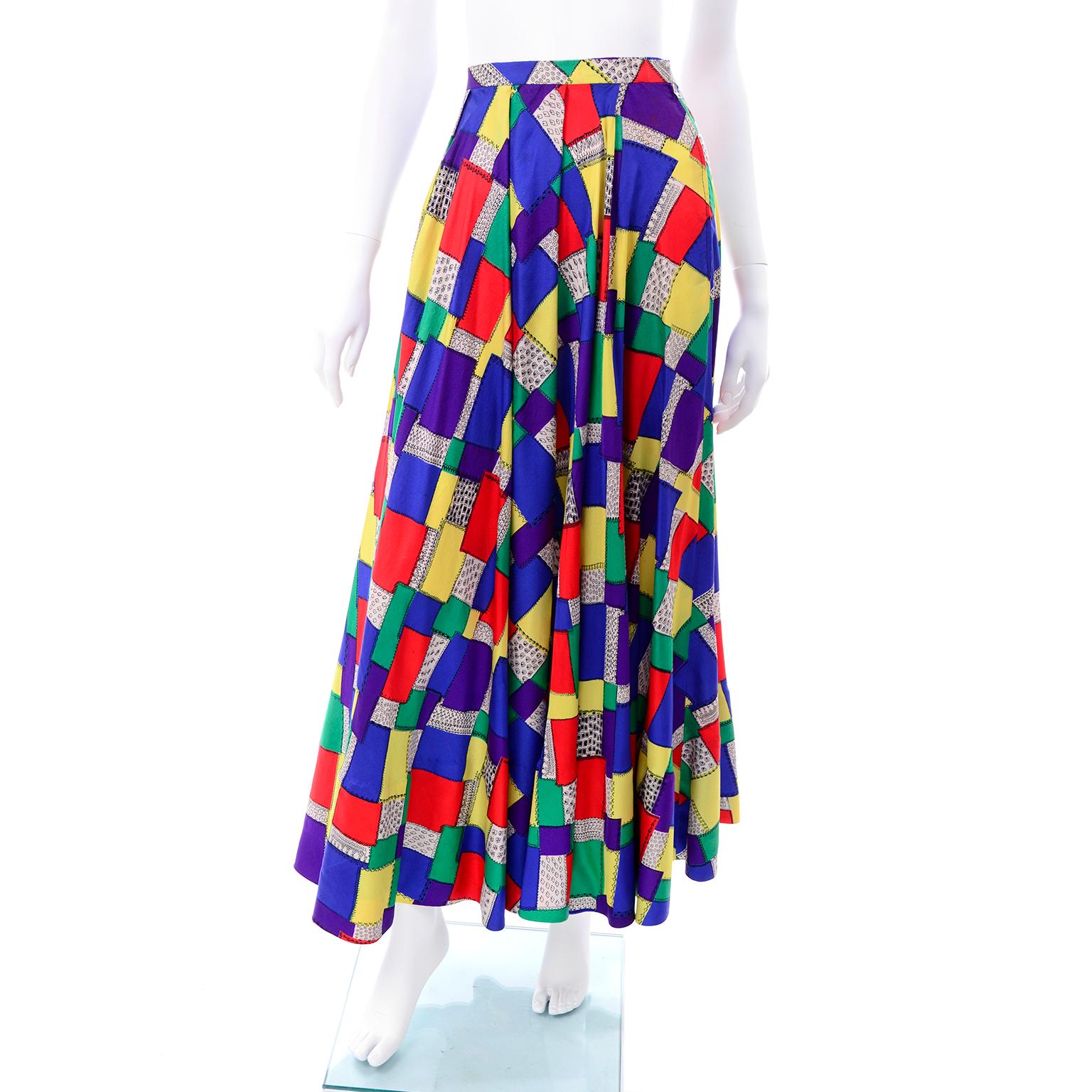 patchwork circle skirt