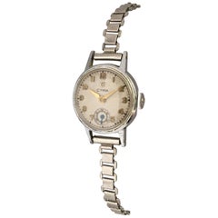 1940s Vintage Stainless Steel Ladies Cyma Mechanical Watch