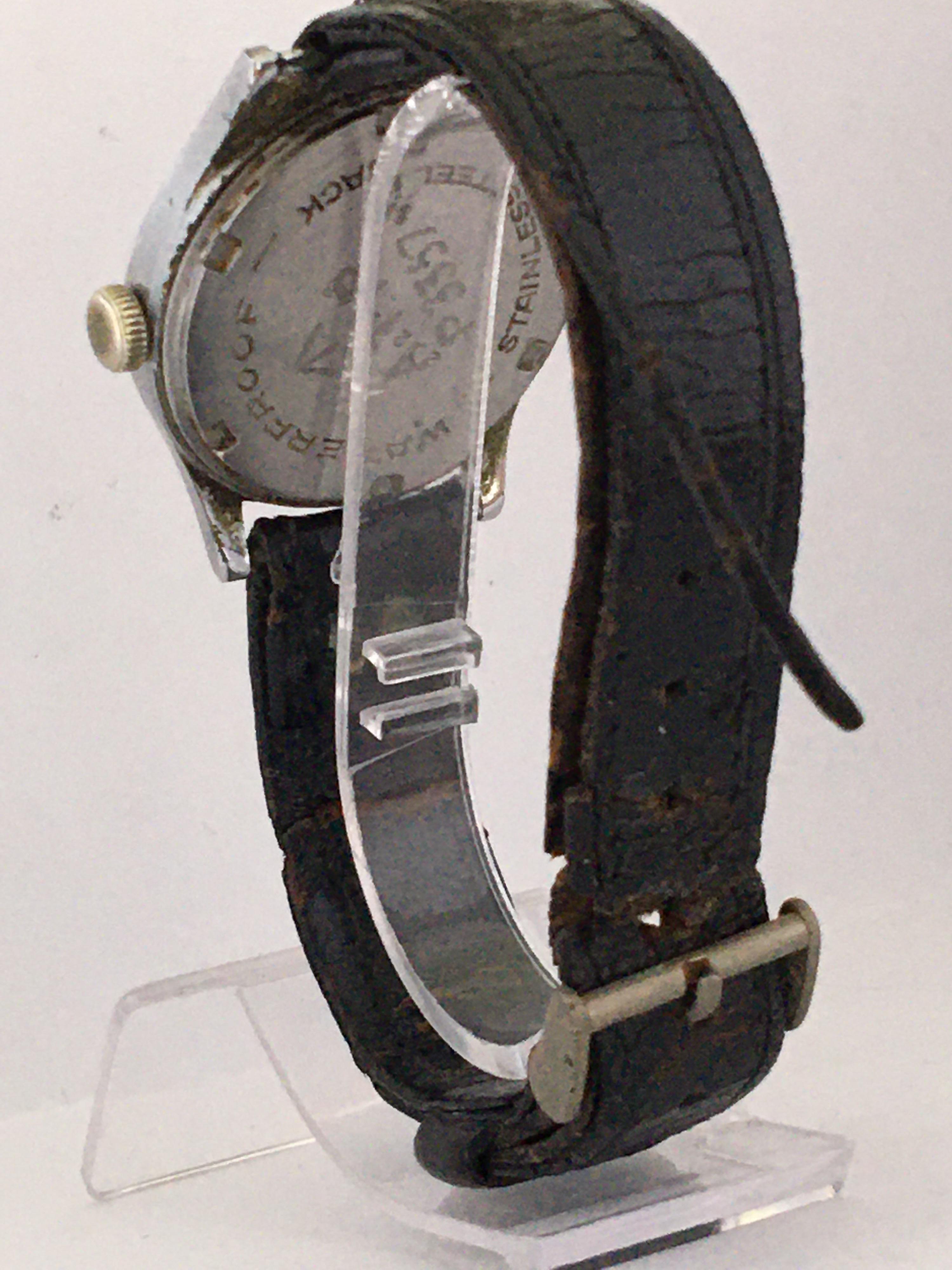 1940s Vintage Stainless Steel Manual Winding WW2 Military Watch ATP P3357 6